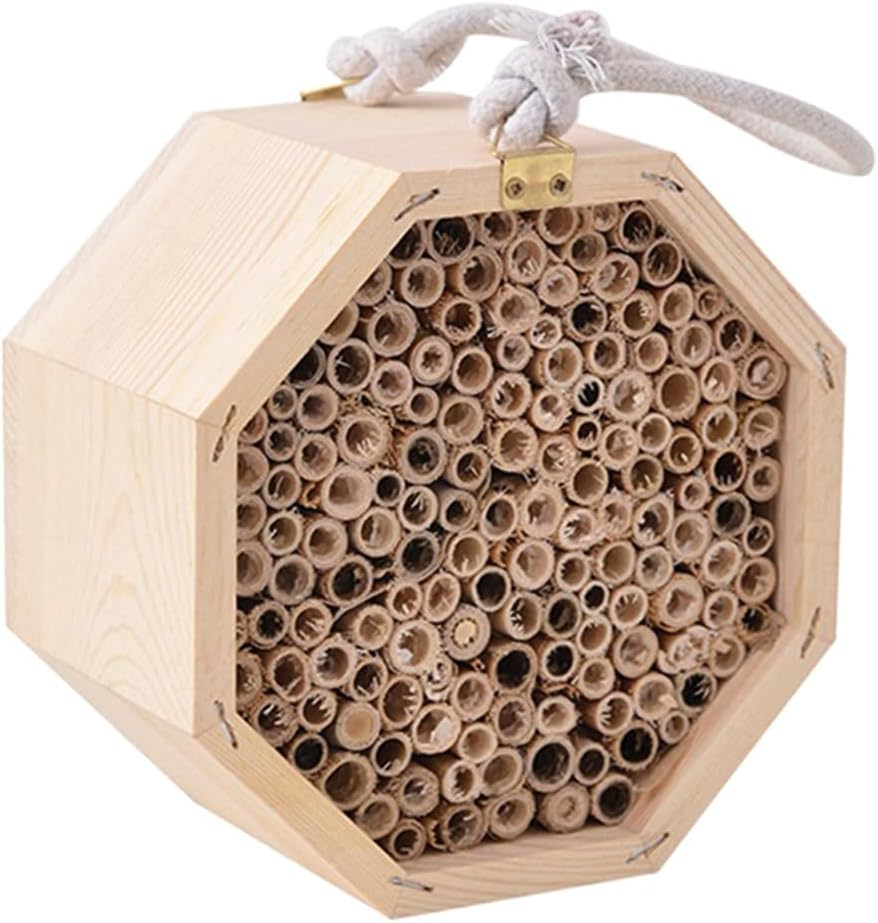 Wooden Insect Bee Bug House Natural Eco-Friendly Wood Insect Hotel Garden Nest Easy Installation Beautiful Easy Care Easy Install image number 5