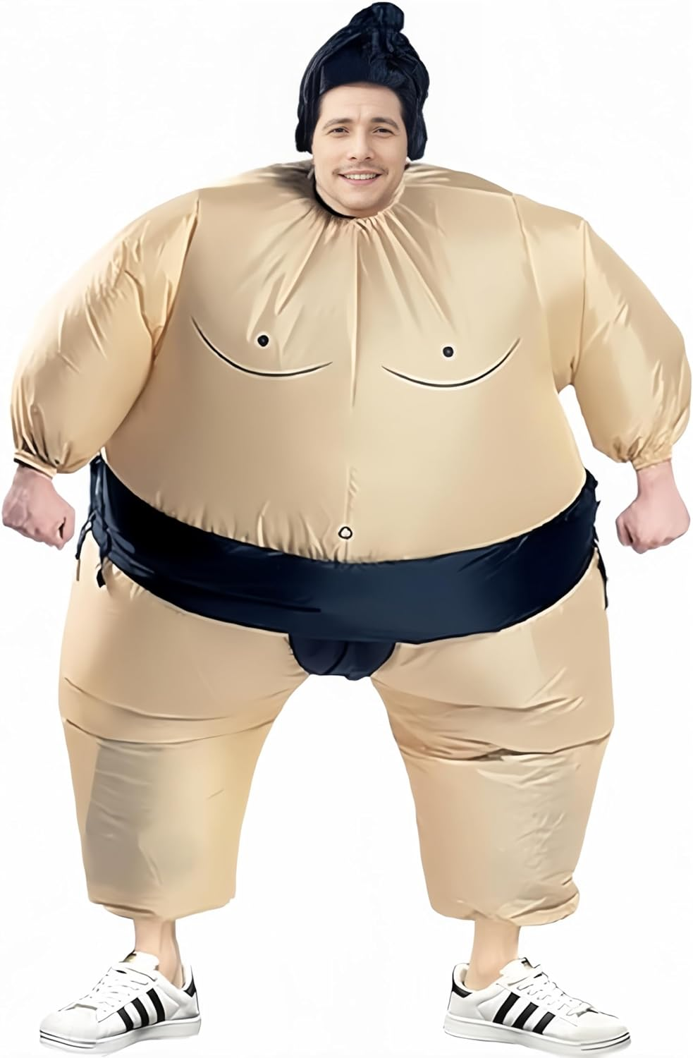 Inflatable Sumo Costume Fat Wrestling Cosplay Blow up Fancy Suit for Adult image number 4