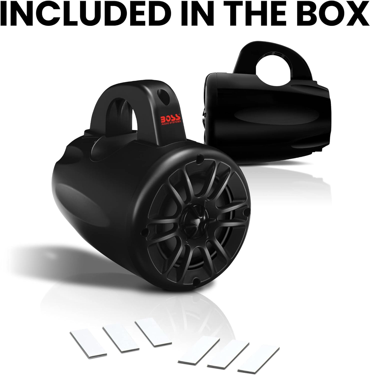 BOSS Audio Systems MRWT40 Marine Waketower Speaker System - 400 Watts of Power per Pair, 200 Watts Each, 4 Inch, Full Range, 2 Way, Marine Grade Weatherproof, Sold in Pairs image number 5