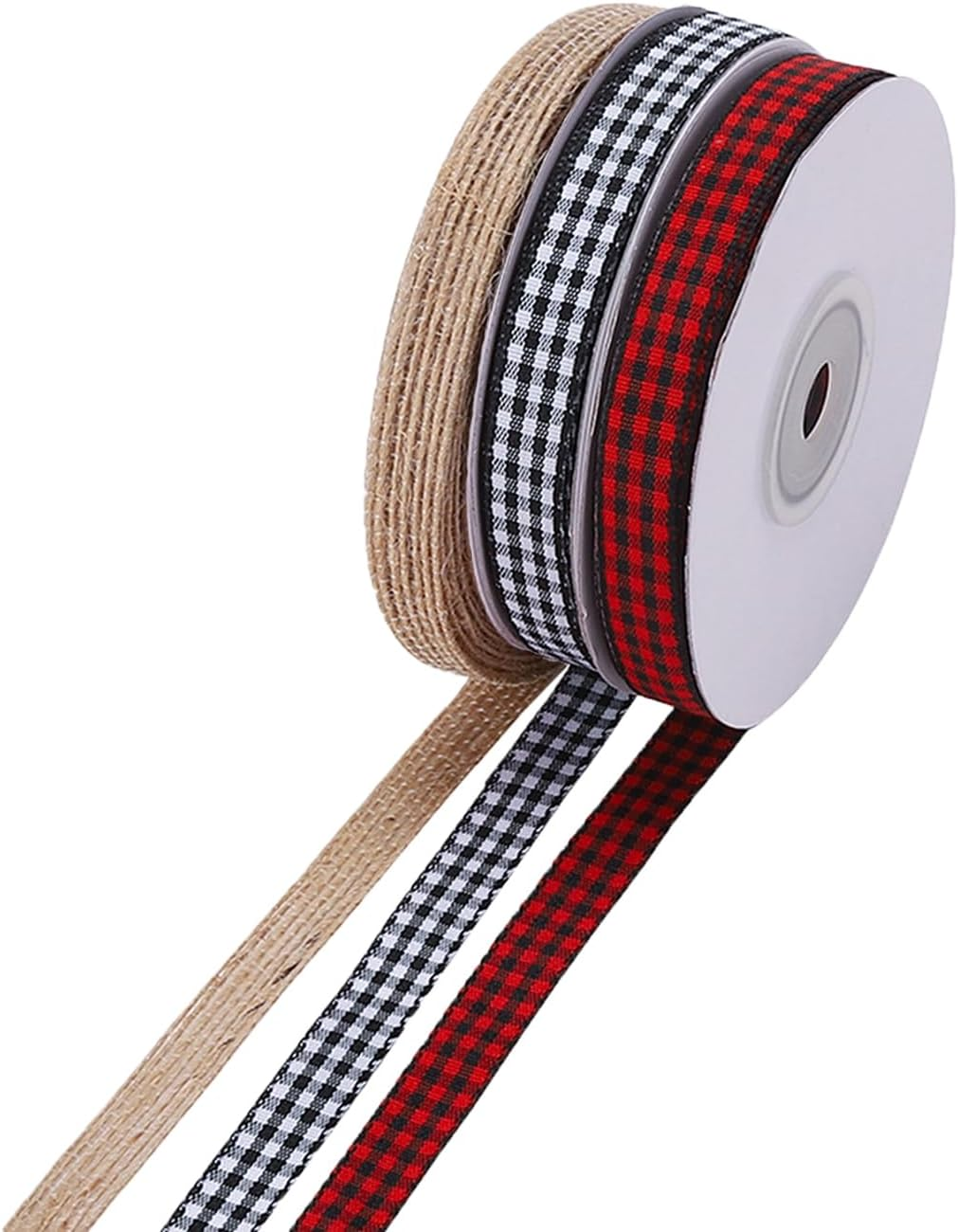 3/8 Inch Red Satin Ribbon Double Face Grosgrain Ribbon 25 Yards Ribbon for Hair Bows, Christmas Crafts, Wedding, Balloons, Sewing, Floral Bouquet