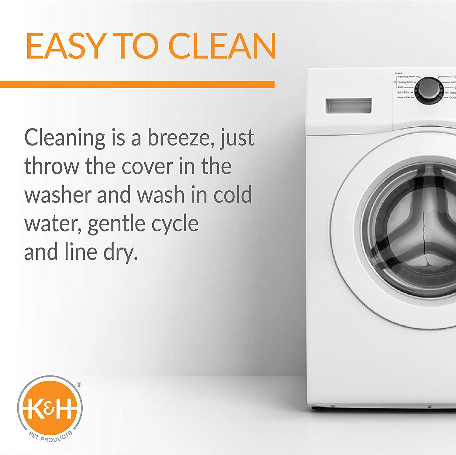 K&H Pet Products Extreme Weather Kitty Pad/Small Lectro-Kennel Outdoor Heated Pad Replacement Cover, Zipper Closure, Soft & Breathable - 18.5 X 12.5In Gray Fleece (Heated Pads Sold Separately) image number 1