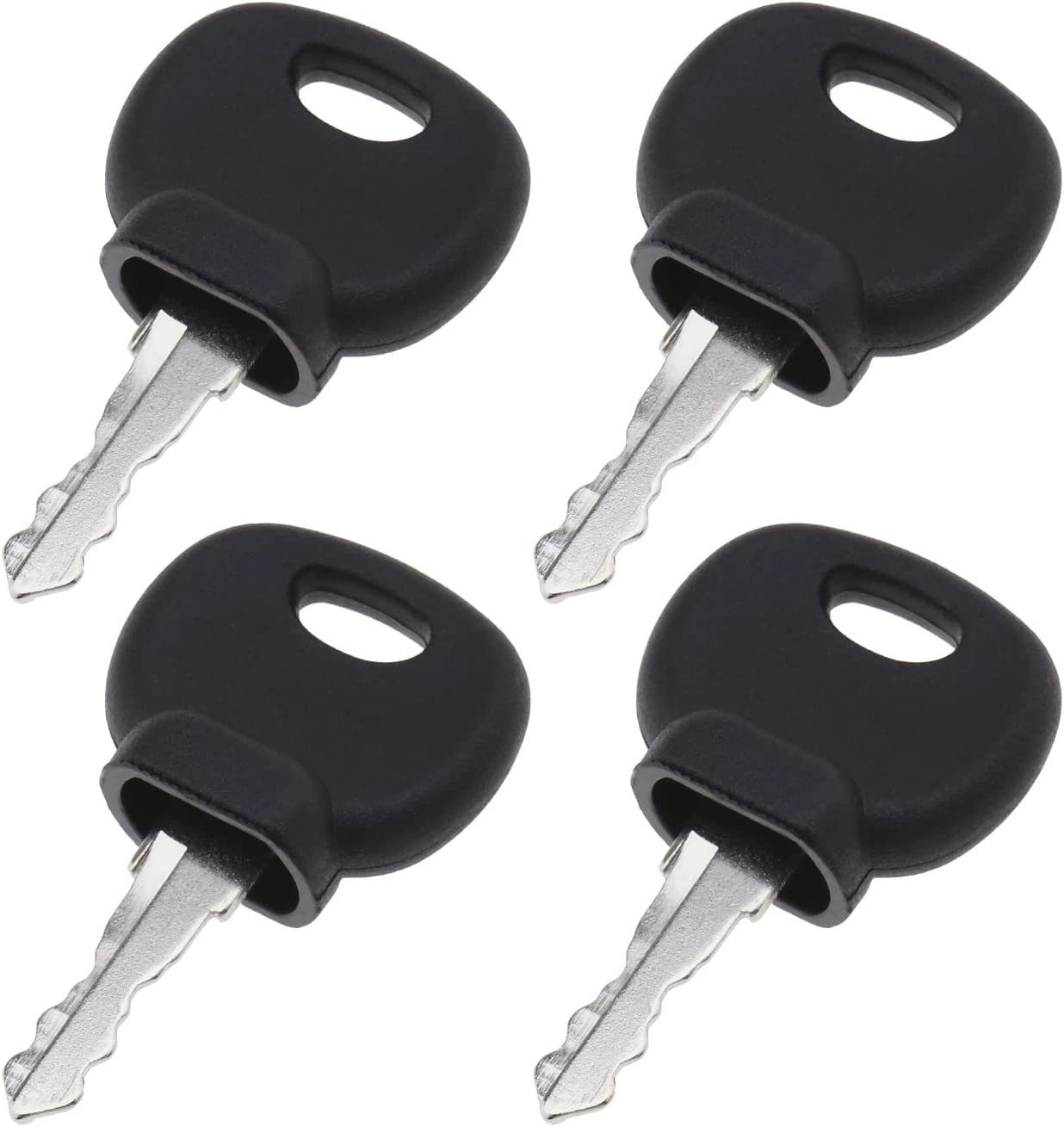SING F LTD 4Pcs Ignition Starter Key Agricultural/Excavator Machinery Forklifts Compactor Compatible with Bobcat Bomag Caterpillar Dynapac Ford Gehl Hamn Hang JCB image number 2