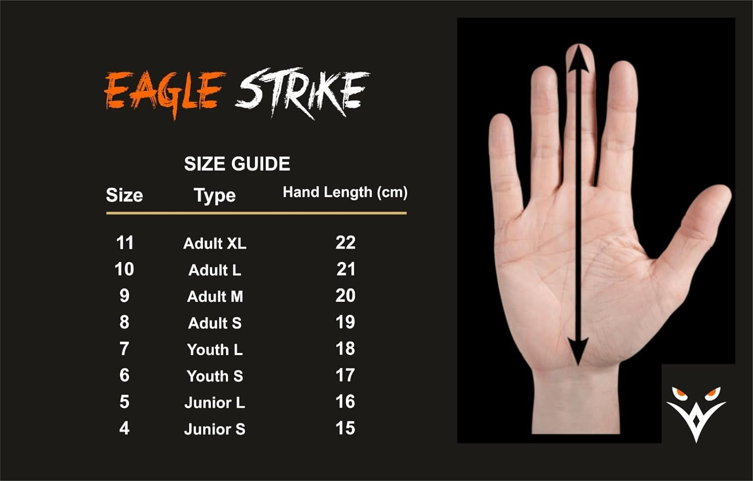 EAGLE STRIKE Goalkeeper Goalie Gloves| Soccer Gloves with Wrist Support | Football Goal Keeper Gloves for Adults, Youth, and Junior for Professional Football Training image number 2