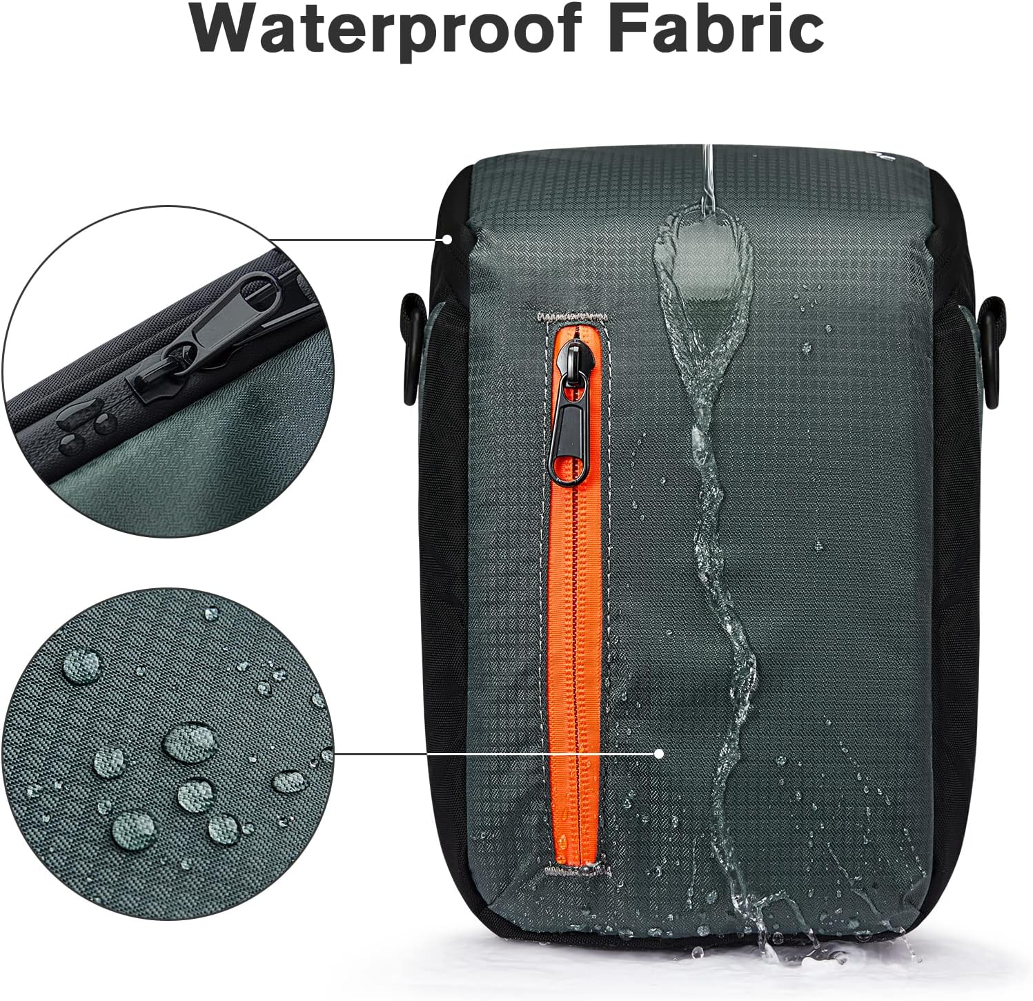 S-Zone Camera Insert Bag Waterproof Lens Cube Case Compatible with Nikon Canon Sony Fuji for SLR DSLR Mirrorless Lens Cables Accessories