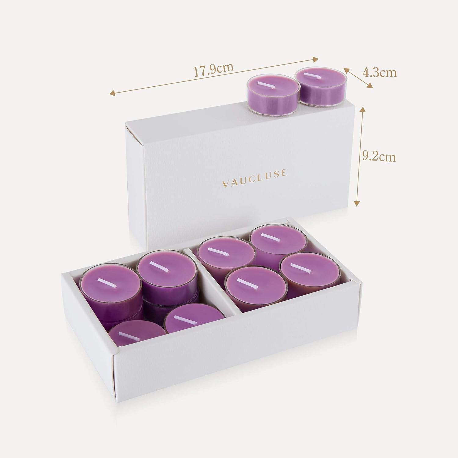 Lavender Scented Tealight Candles 16 Pack - Soy Wax, Herbaceous & Floral Aroma, Soothing & Calming, Eco-Friendly, Ideal for Relaxation & Tranquil D?Cor image number 1