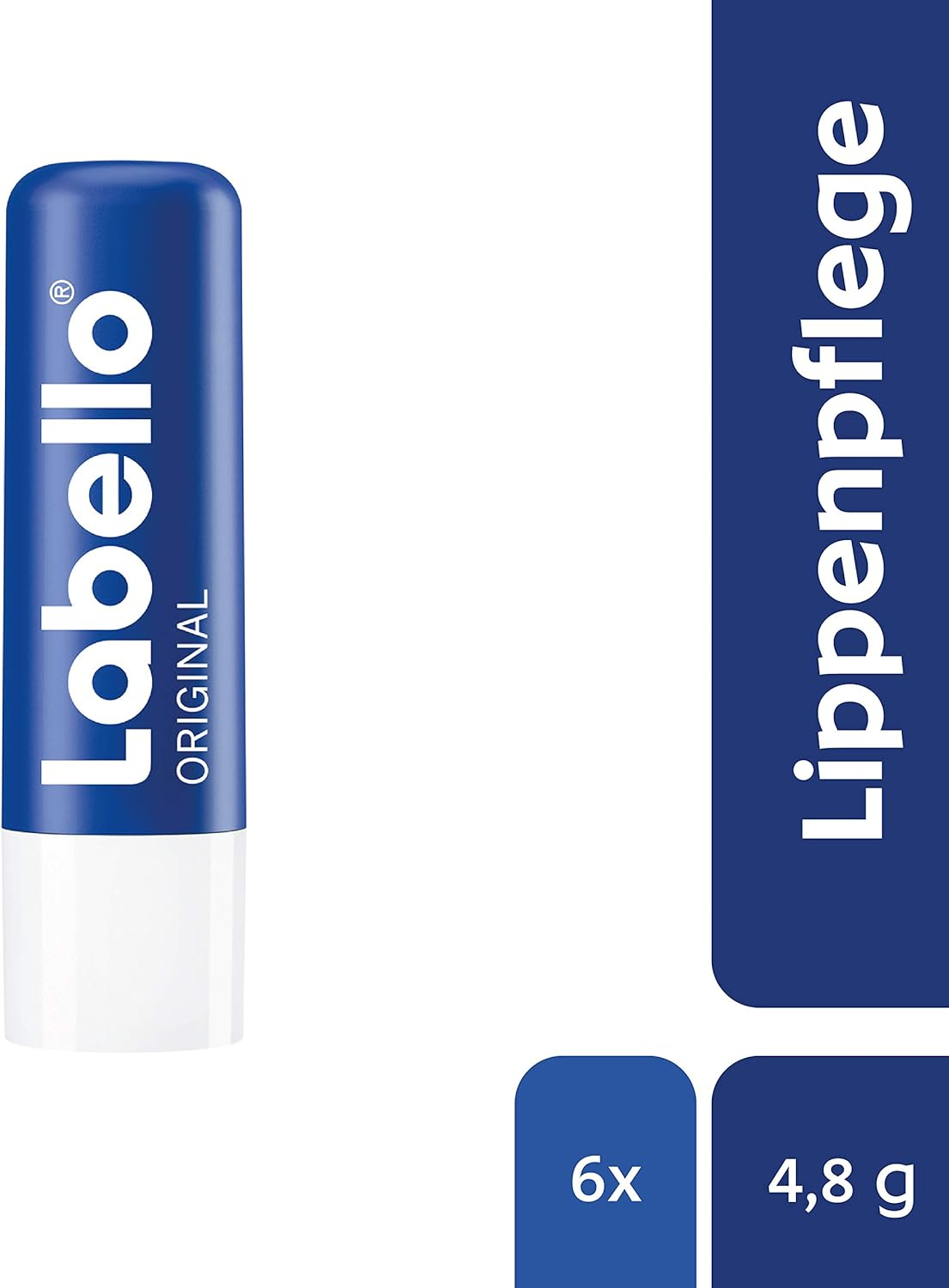 Labello Original Lip Balm in Pack of 6 (6 X 4.8 G), Lip Balm for Naturally Beautiful Lips, Lip Balm without Mineral Oils, Protects against Drying Out image number 5