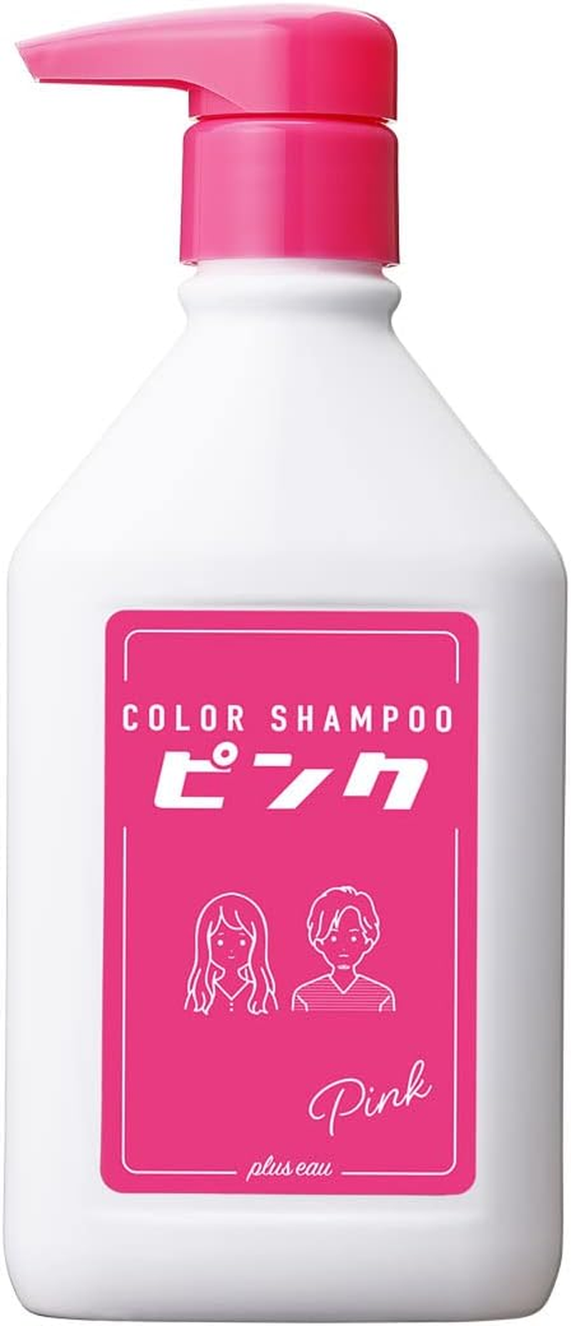 Plus Eau plus O Color Shampoo for Bleached Hair Pink Fruity Floral Scent, 9.8 Fl Oz (280 Ml)