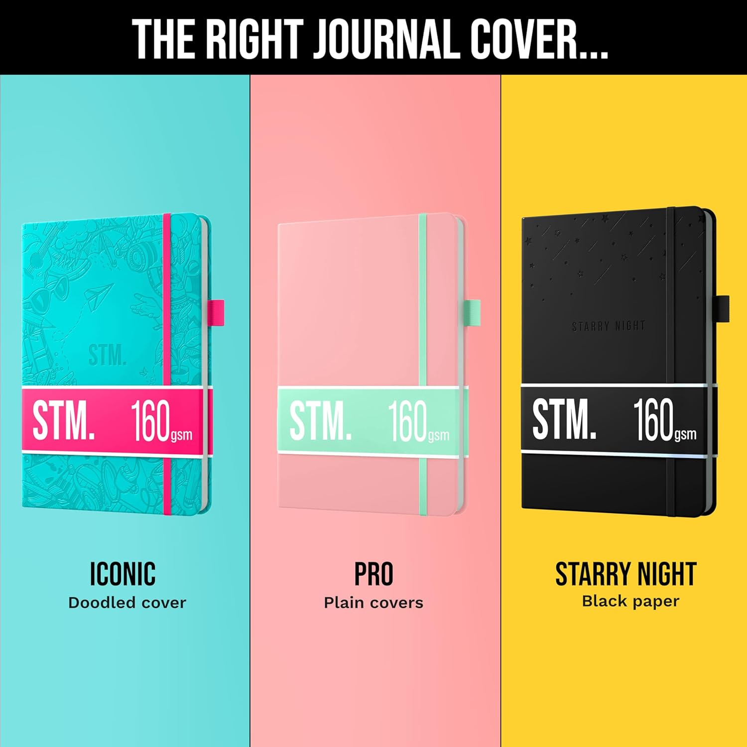 A5 Bullet Dotted Journal Notebook by STM | Thick Bleedproof 160Gsm Paper, 150 Pages | Lay Flat Vegan Leather Hardcover | 2 Bookmarks, Printed Page Numbers | Black Pen | 5.75 X 8.5 in | Bottle Green image number 7