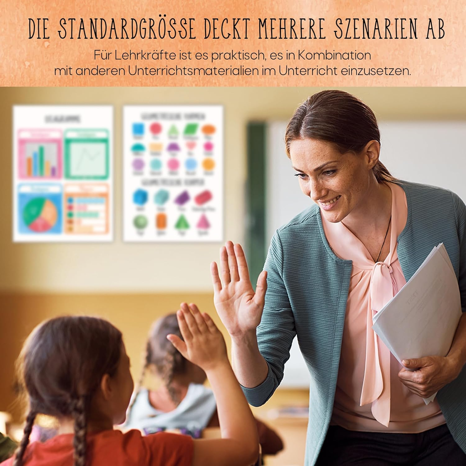 BIROYAL Educational Maths Learning Poster German