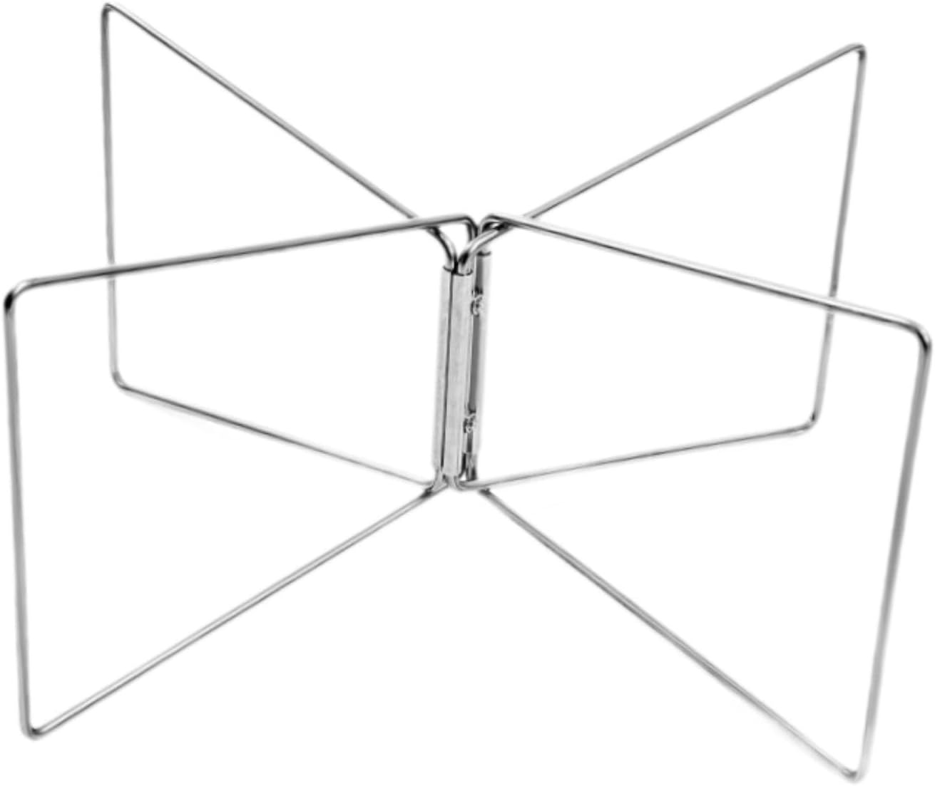 Eigell Folded Cooler Stand Suitcase Rack Sturdy Strong Load Bearing Metal Stainless Steel Ice Box Holder for Travel Cooking Hiking