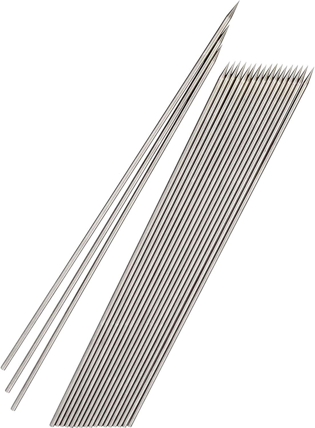 Nagao 720540 Barbecue Fish Skewers, Diameter 0.08 Inches (2.0 Mm), Length 21.3 Inches (54 Cm), Set of 20, SUS304, Made in Japan image number 4