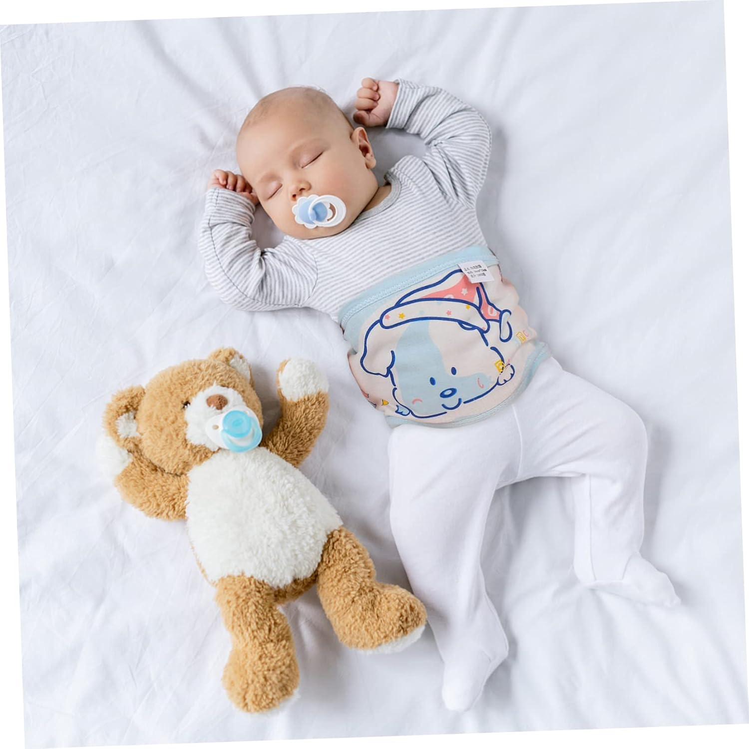 2Pcs Thin Newborn Cotton Belly Bands Navel Belt Belly Wrap for Newborn Essentials for Pregnancy image number 6