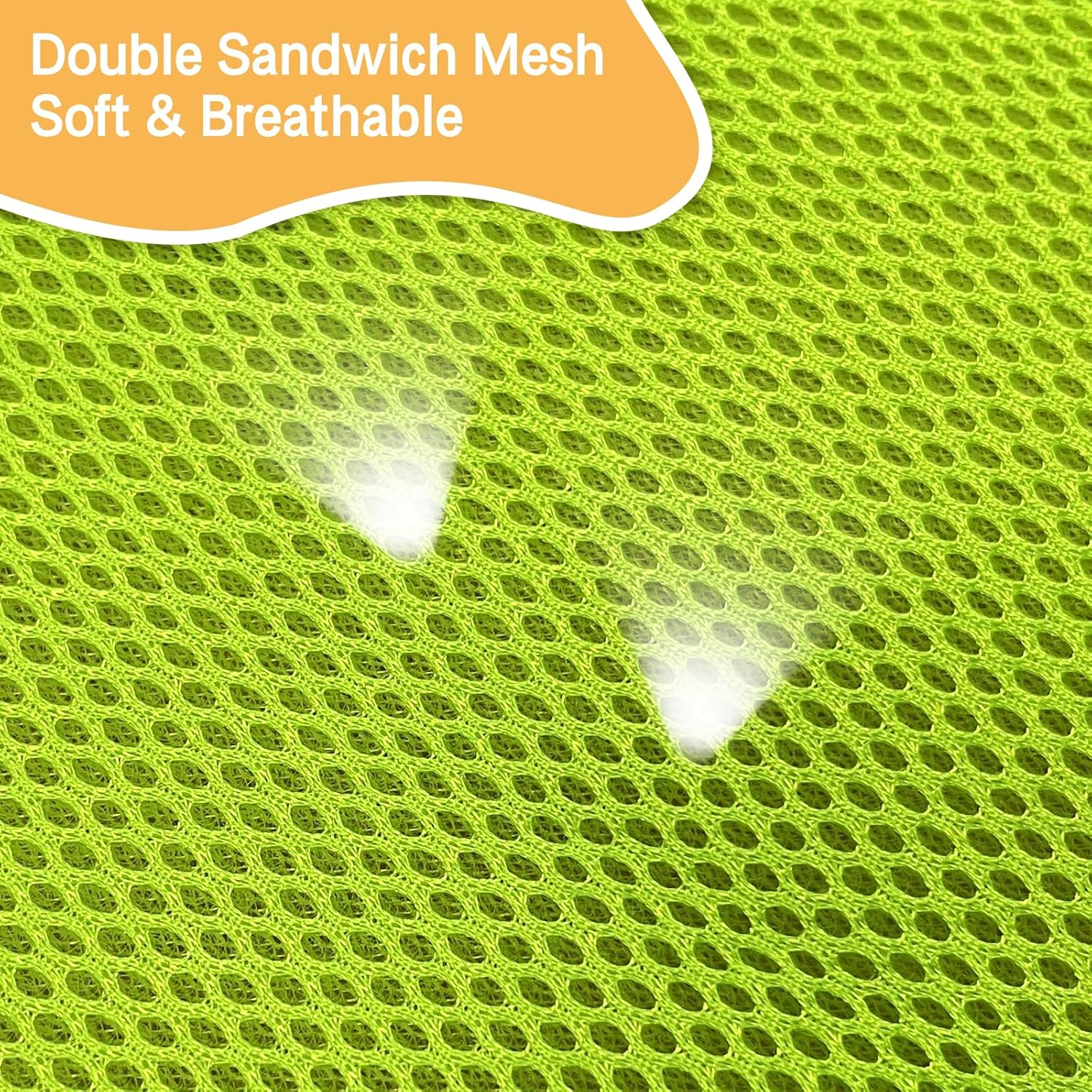 Yanmucy Cat Hammock Beds Breathable Mesh Cat Hanging Hammock Bed Summer Bilayer Pet Cage Hanging Bed for Cats Kittens Rabbits, 53X35Cm (Pink+Green) image number 5