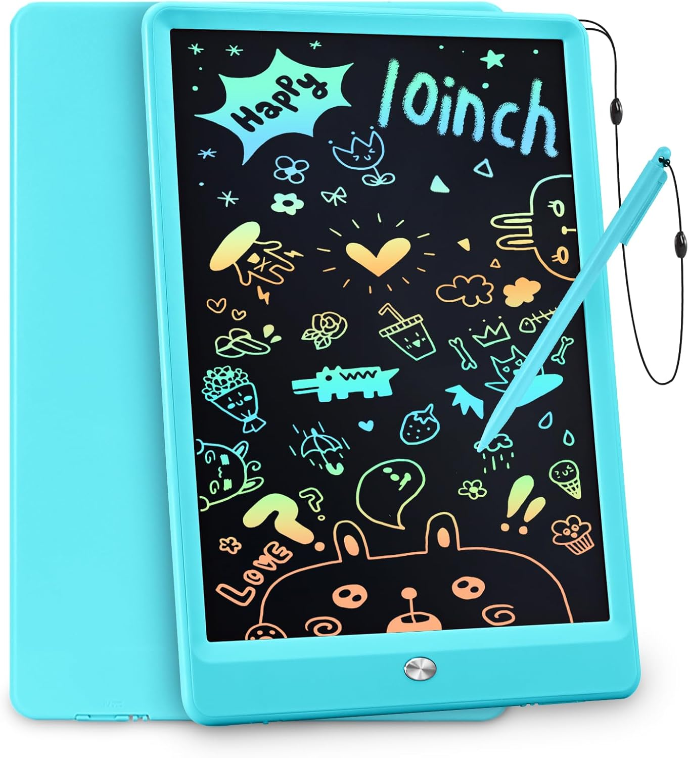 Gifts for Girls Boys, Toddles Colorful Doodle Board Drawing Tablet, 10 Inch Writing Board, Stocking Stuffers Kids Christmas Travel Gifts for Kids Age 3-9 Years, Kids Toys Portable in Car Airplane