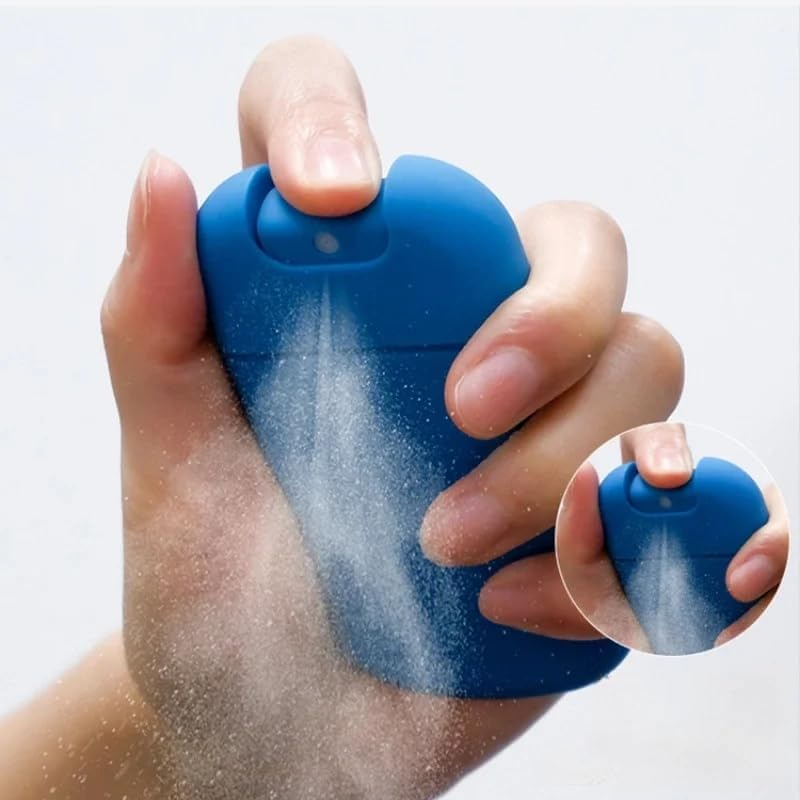 4Pcs Square Portable Card Spray Bottles, Plastic, Pink, Blue, Leak-Proof, Easy to Carry image number 1