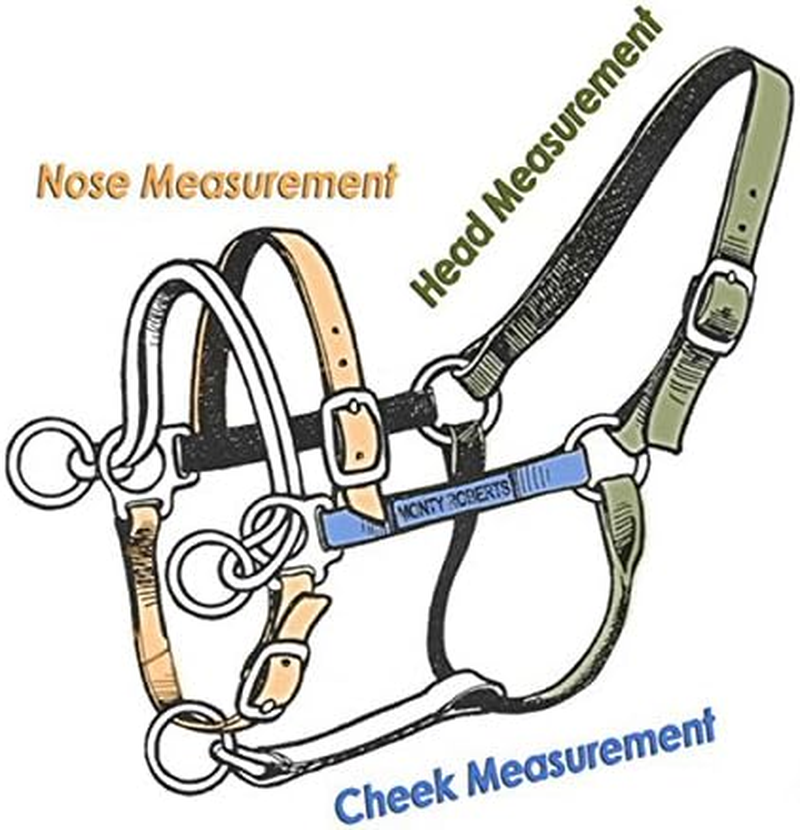 Monty Roberts Dually Headcollar (Small - Red) image number 3