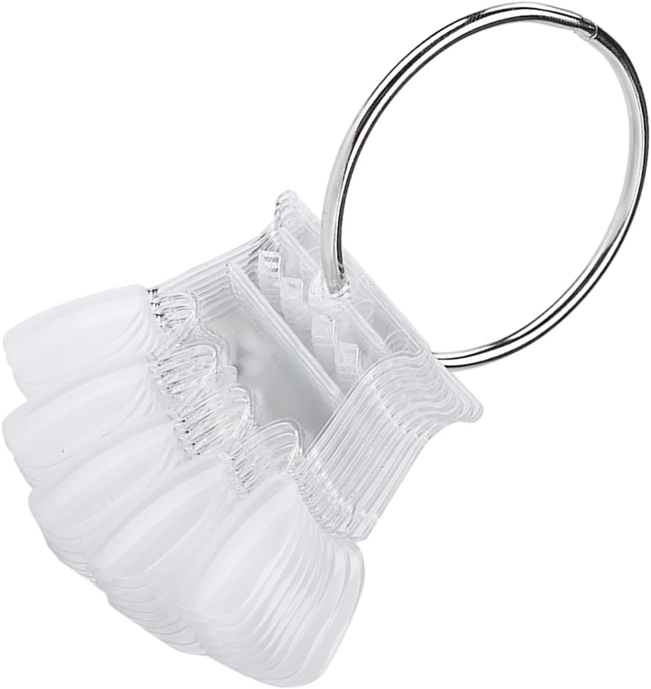 FILFEEL Nail Art Tips, 10 Pieces Nail Sticks Display Nail Polish Colour Display Card Practice Manicure Polish Gel Templates Show Tool (Transparent) image number 6