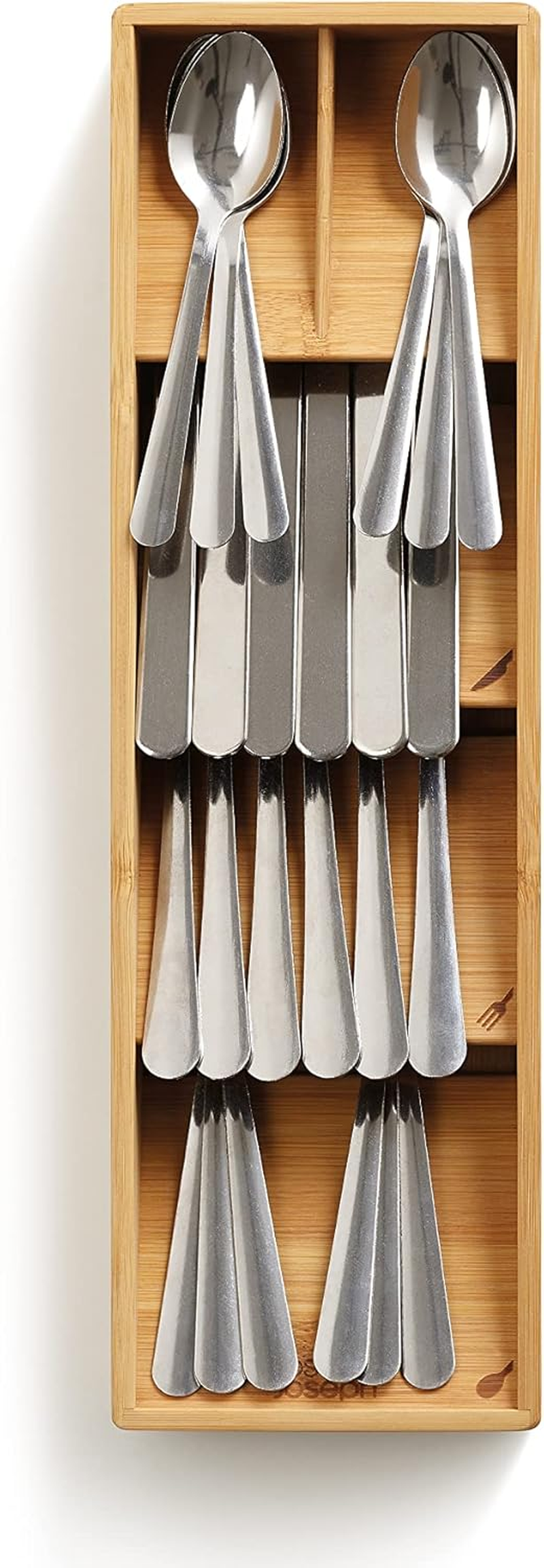 Joseph Joseph Drawerstore Bamboo Compact Cutlery Organiser image number 1