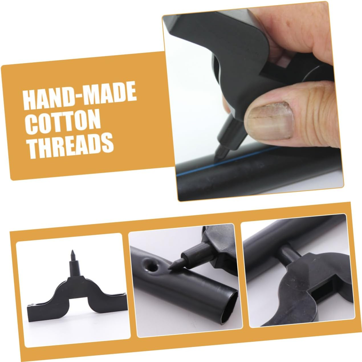 MERRYHAPY 8Pcs Drip Irrigation Hole Puncher Set for Gardening Tubes, Plastic Hose Hole Punch Tools with Mini and Bullhead Punchers, Irrigation Tube Fitting Accessories for Automatic Drip Systems image number 2