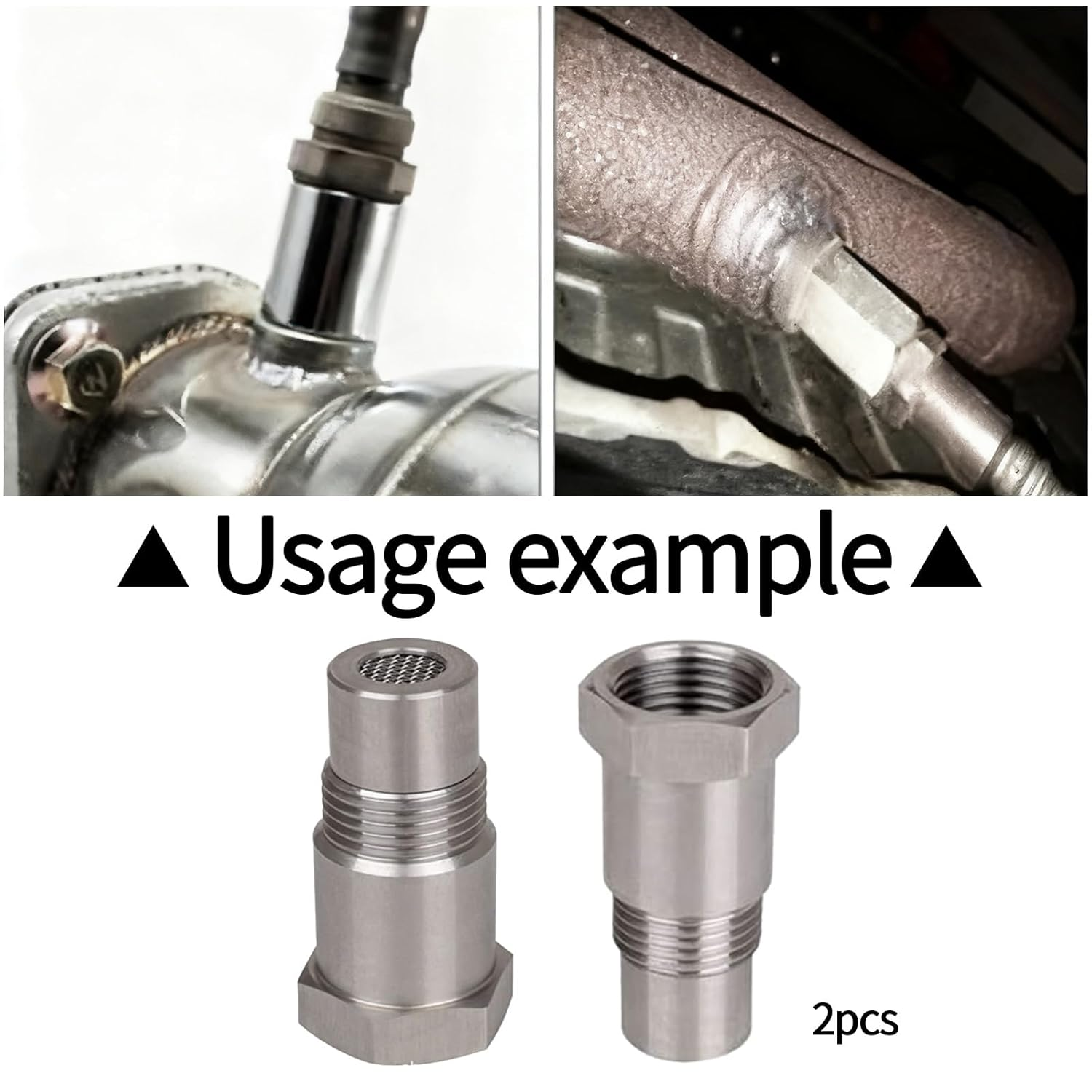 2Pcs Oxygen O2 Sensor, M18*1.5 Model Automotive O2 Sensor Catalytic Converters,Fix Check Extension Accessories, Joints Engine System Adapters Filter Screen Tubes image number 4