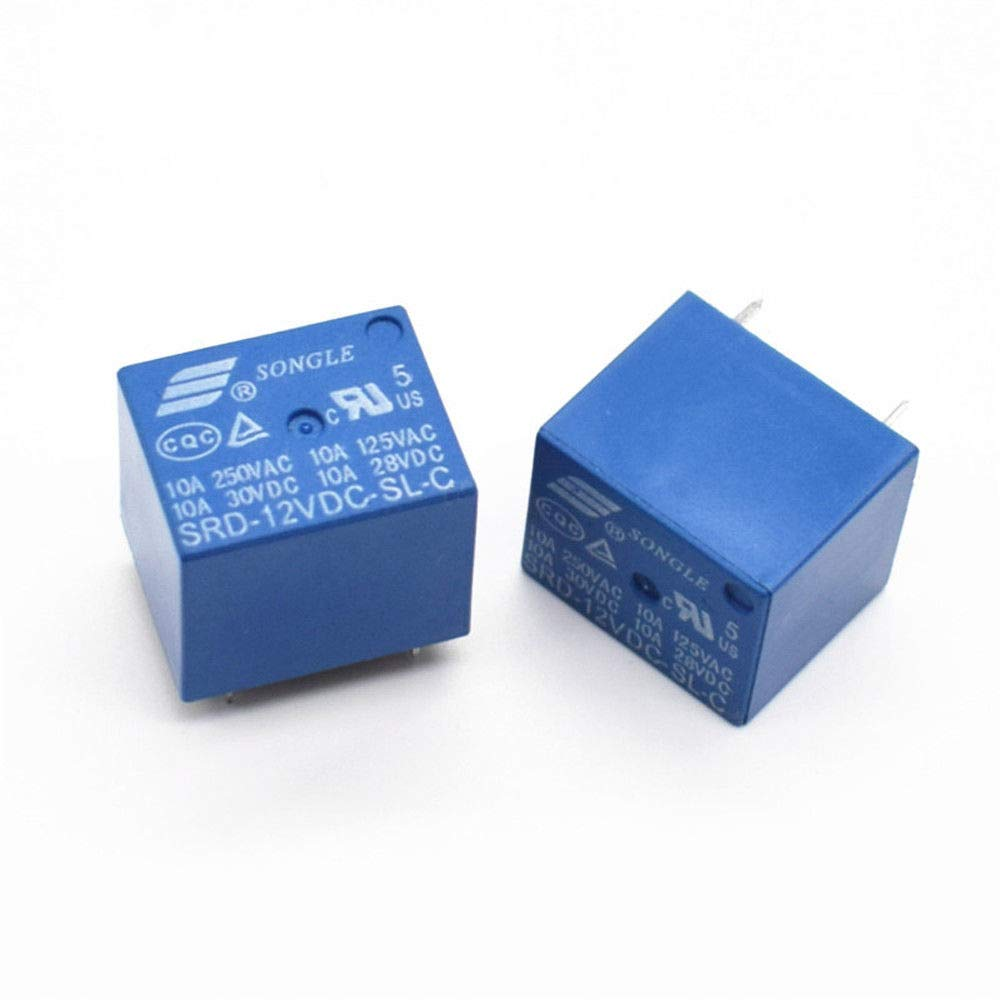 PCB Relay - SENRISE 5 Pcs DC 5V Coil 15A 250VAC 5 Pins Mini Power Relay PCB Type for Household Appliances，Network Communications, Electronic Equipments, Etc image number 1