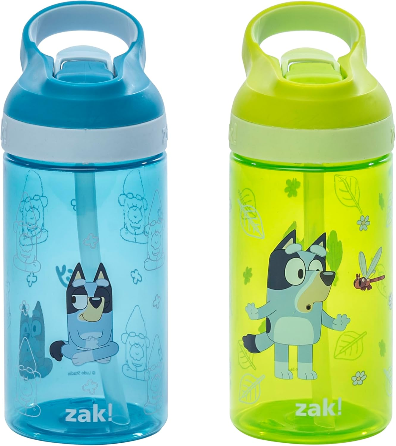 Zak Designs Minecraft - Stainless Steel Water Bottle with One Hand Operation Action Lid and Built-In Carrying Loop, Kids Water Bottle with Straw Spout Is Perfect for Kids (15.5 Oz, 18/8, Bpa-Free)