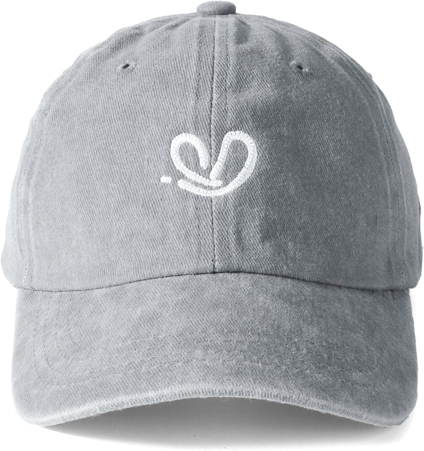 Hebenie Vintage Womens Baseball Cap &ndash; Adjustable Washed Soft Cotton Ladies Cap with Heart Embroidery Comfortable Fit for Casual Wear image number 3