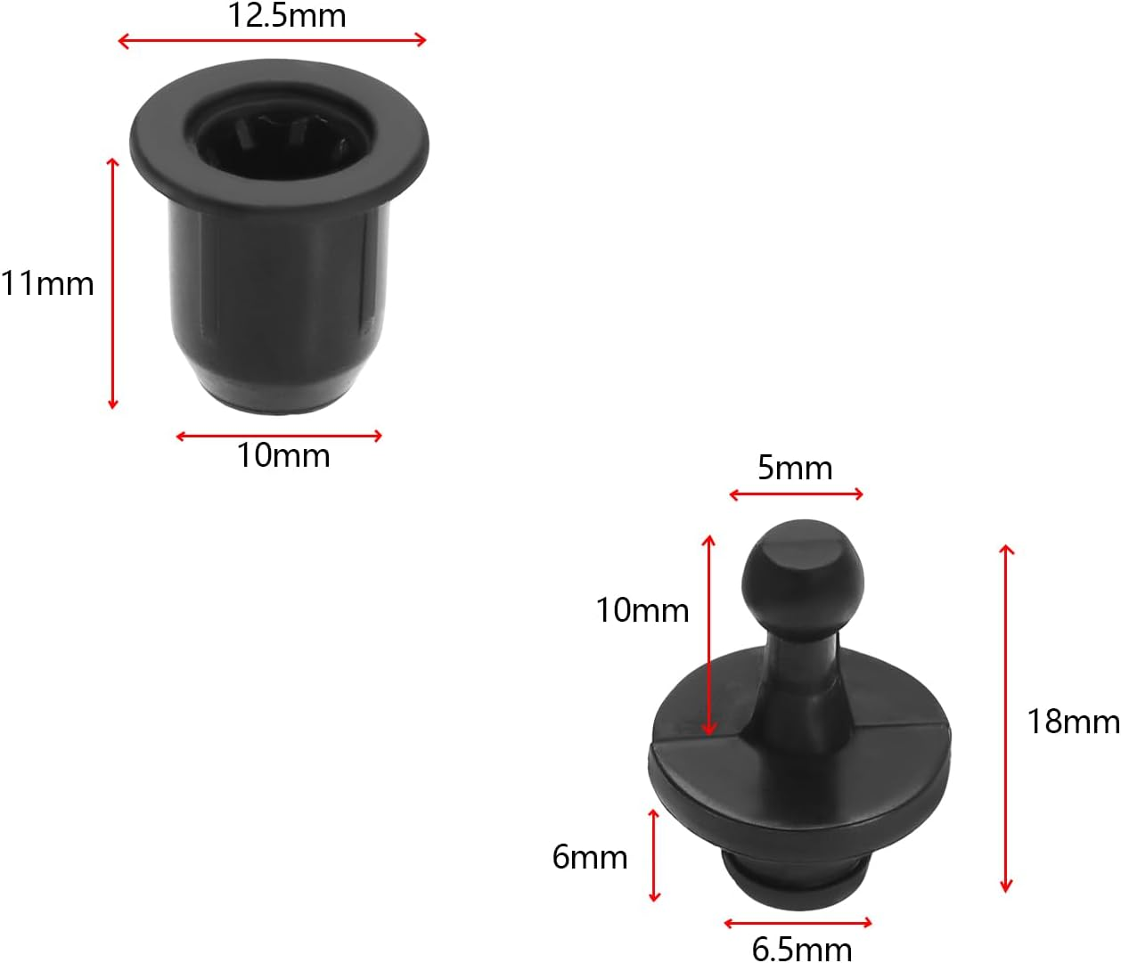 24Pcs Audio Grille Clips Speaker Assembly Accessory Male and Female Clips for Speaker Grille and Cabinet Fixing with 12 Each of Male Female Clips image number 5