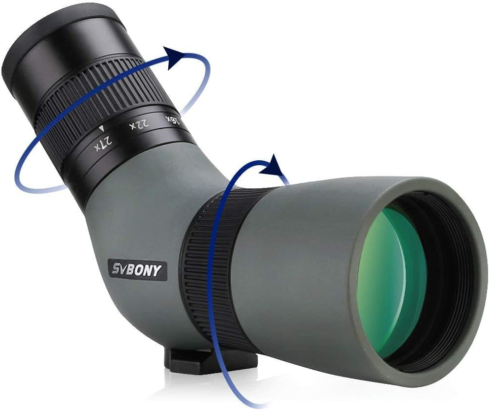 SVBONY SV410 ED Spotting Scope 9-27X56Mm Portable Mini Micro Bird Watching Scope IPX5 Waterproof Range Scope for Hunting, Range Shooting,Stars, Archery, Sports