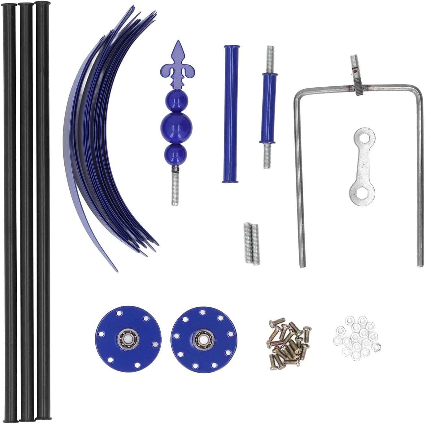 Wind Spinners, 7.9 X 35.4In Iron Yard Garden Wind Spinners Outdoor Metal Wind Spinners Beautiful Wind Sculptures Spinners for Yard Garden Outdoor Decoration image number 2