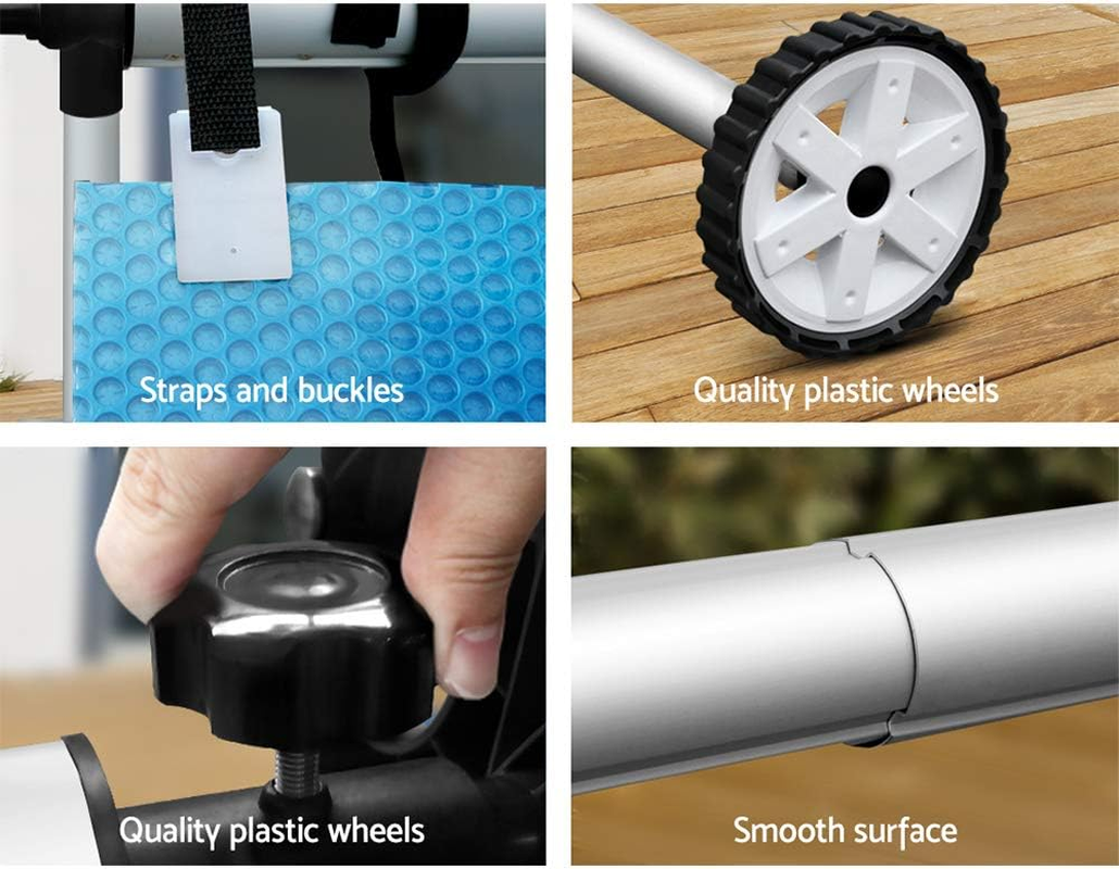 AQUA BUDDY Pool Roller Swimming Pools Cover, Rollers, Solar Blanket Reel Blue Covers image number 3