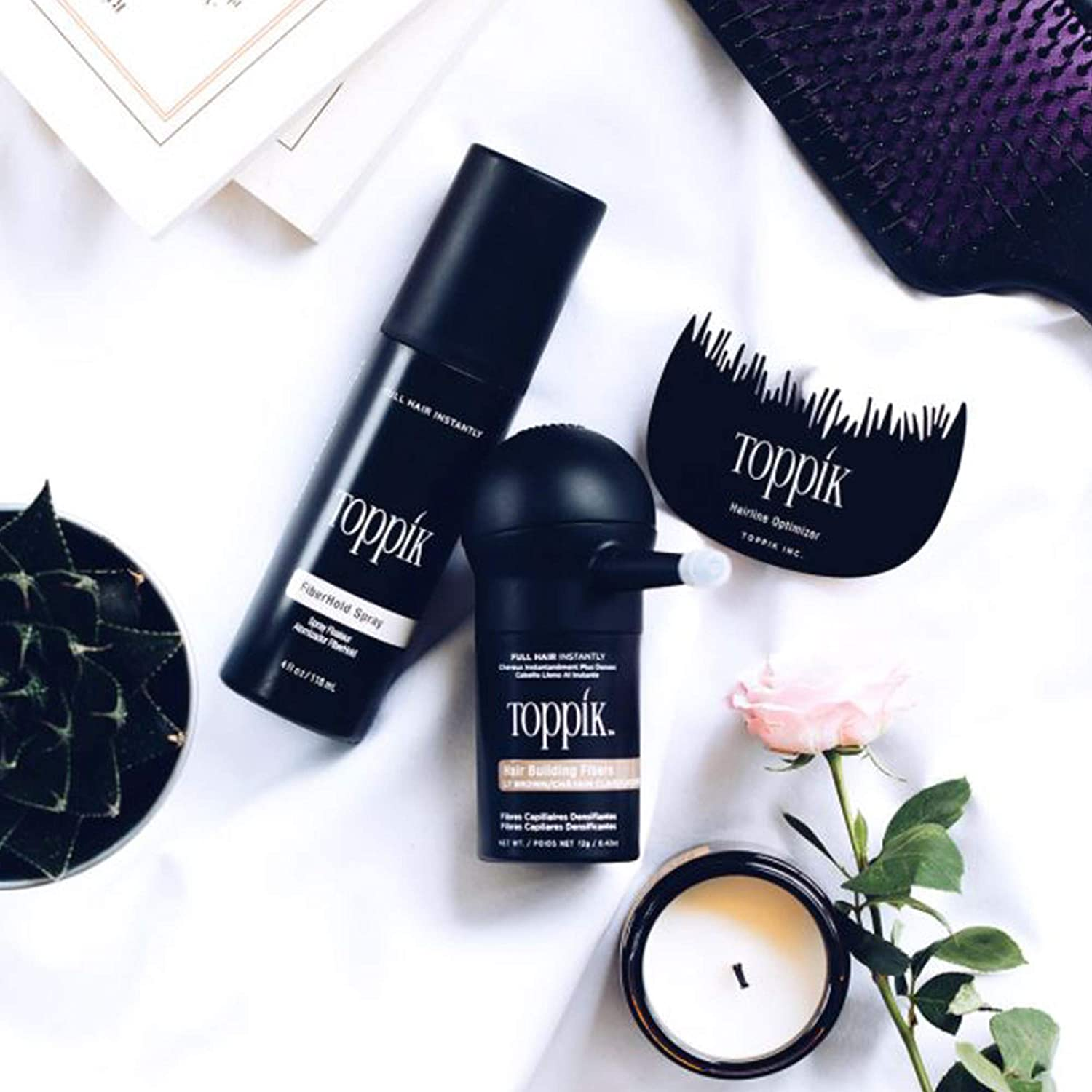 Toppik Fibre Hold Spray - Maintains Hair - Natural & Fuller Look - Pleasant Scent - Easy to Apply - for Men & Women - Long Lasting - Hair Care - Hair Loss Products - 118Ml image number 1