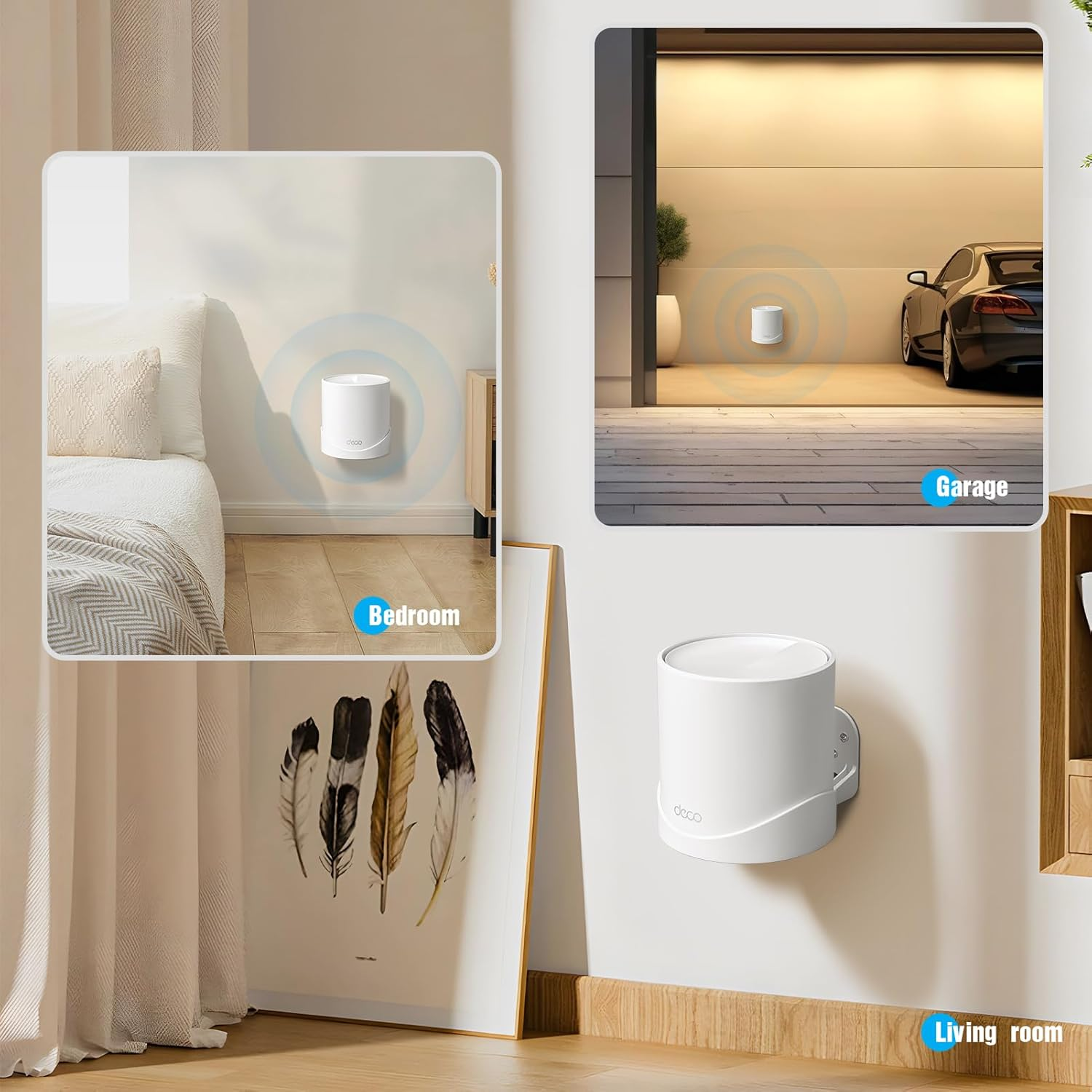 Wall Mount Bracket for Tp-Link Deco AX3000/X20/X55/X60/X4300 Pro/X5000/X5400 Pro/W3600/W4500/W6000 (3-Pack)