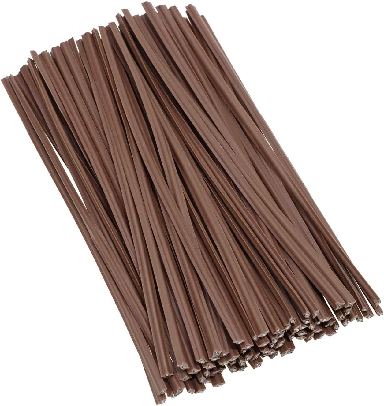 ONLYKXY 80Pcs Plastic Twist Ties Plant Ties Reusable Bread Twist Ties Cake Pop Ties Cable Ties Candy Ties for Bags 4 Inch (Green)