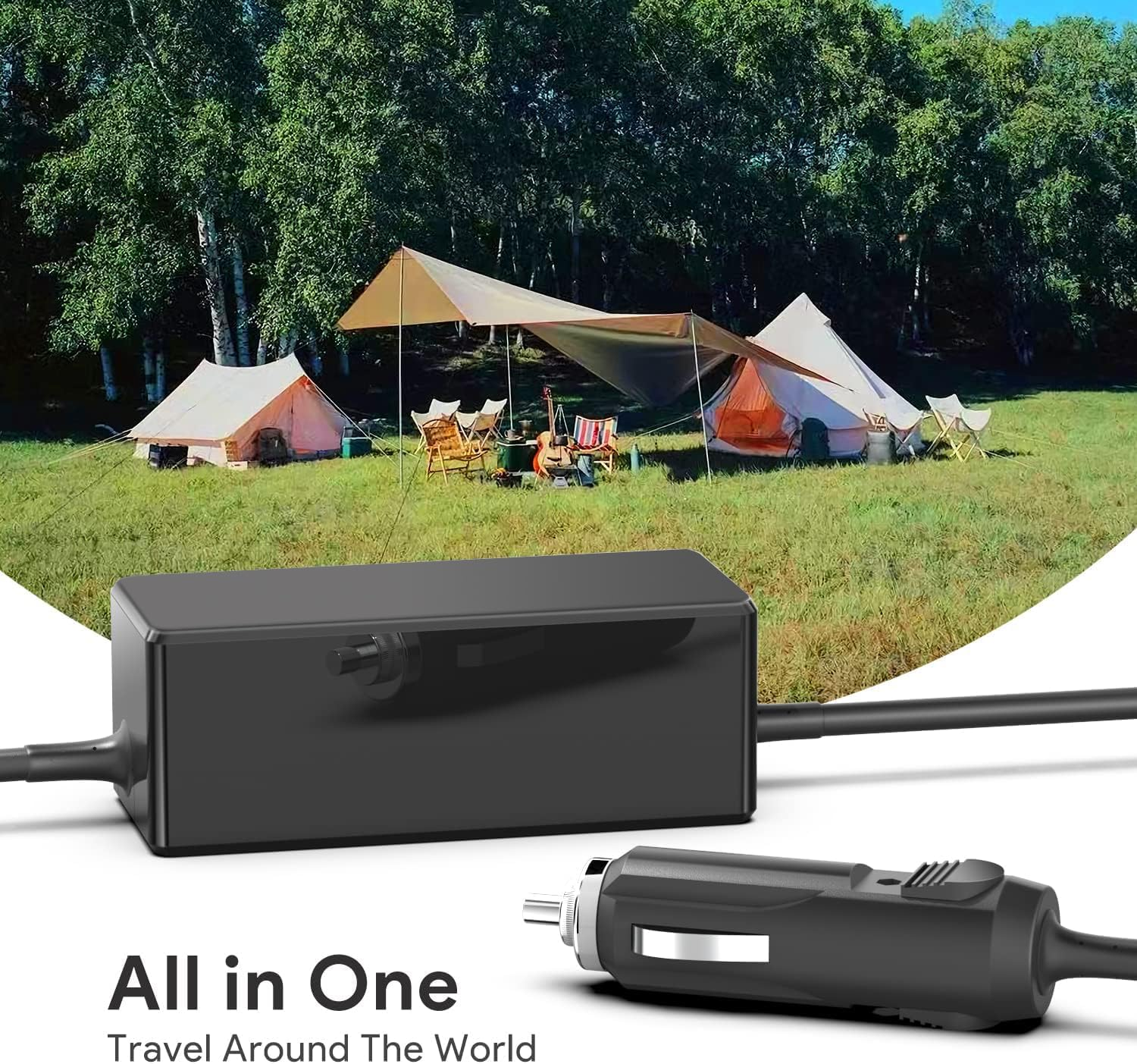 KFD DC 12V-24V Adapter Car Power Supply Car Charging Cable Charger for Sony Robust and Portable Wireless SRS-XG500 Bluetooth Party Speaker ACE2040U Bass Speaker Car Charger Cigarette Lighter image number 3