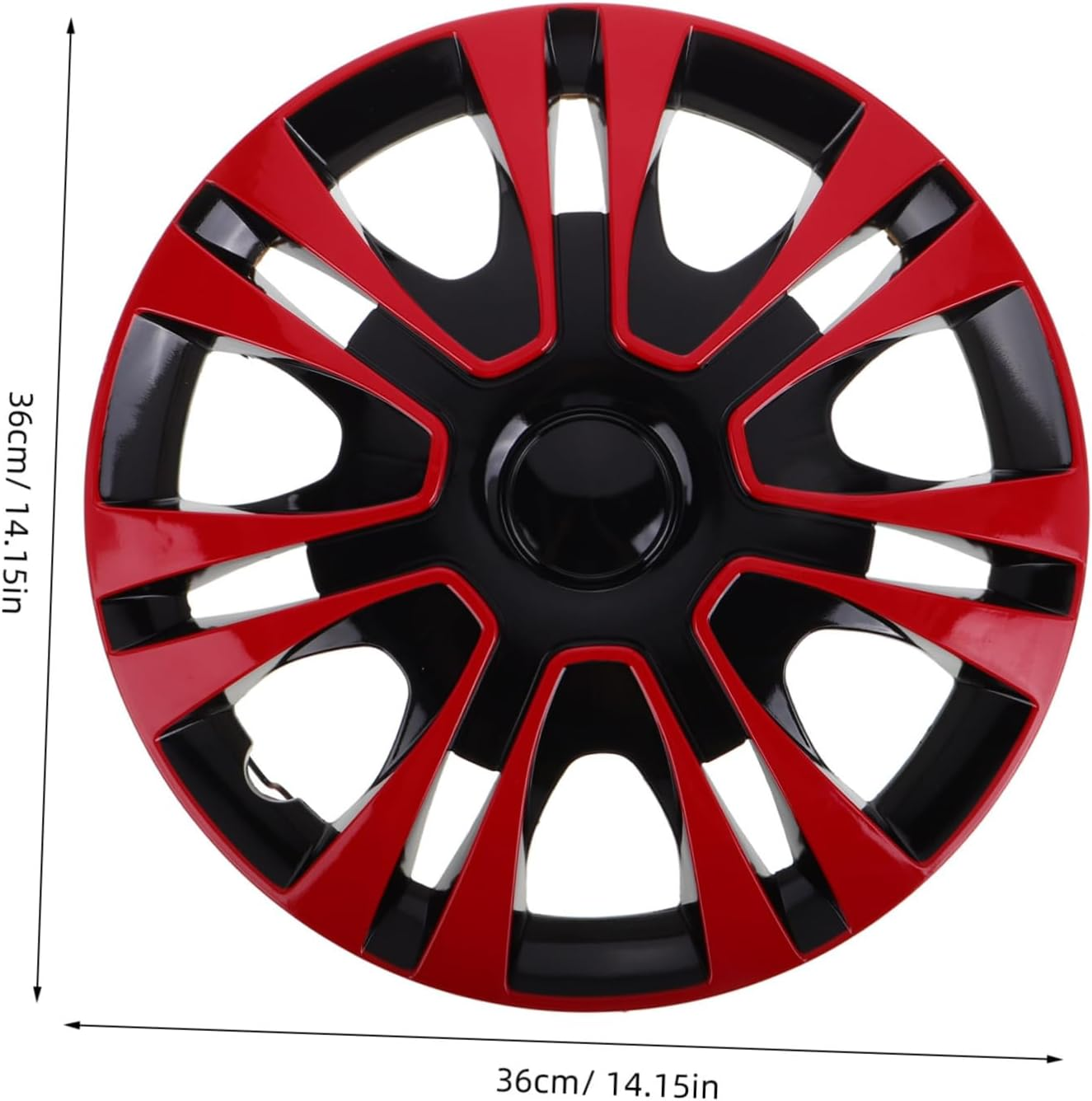 EXAOMBLE Wheel Cover for Car Durable Material Water Protection Easy Installation Stylish Red Rim Cap for Vehicle Accessories and Tire Protection image number 3