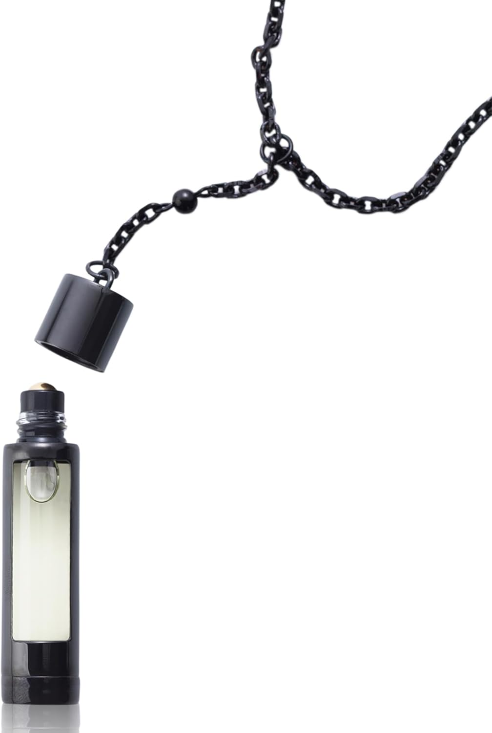 The Piece - Black by NCP for Unisex - 3 Pc 2 X 4.9Ml Olfactive Facet -701 Leather and Vetiver EDP Roll On, Necklace image number 3