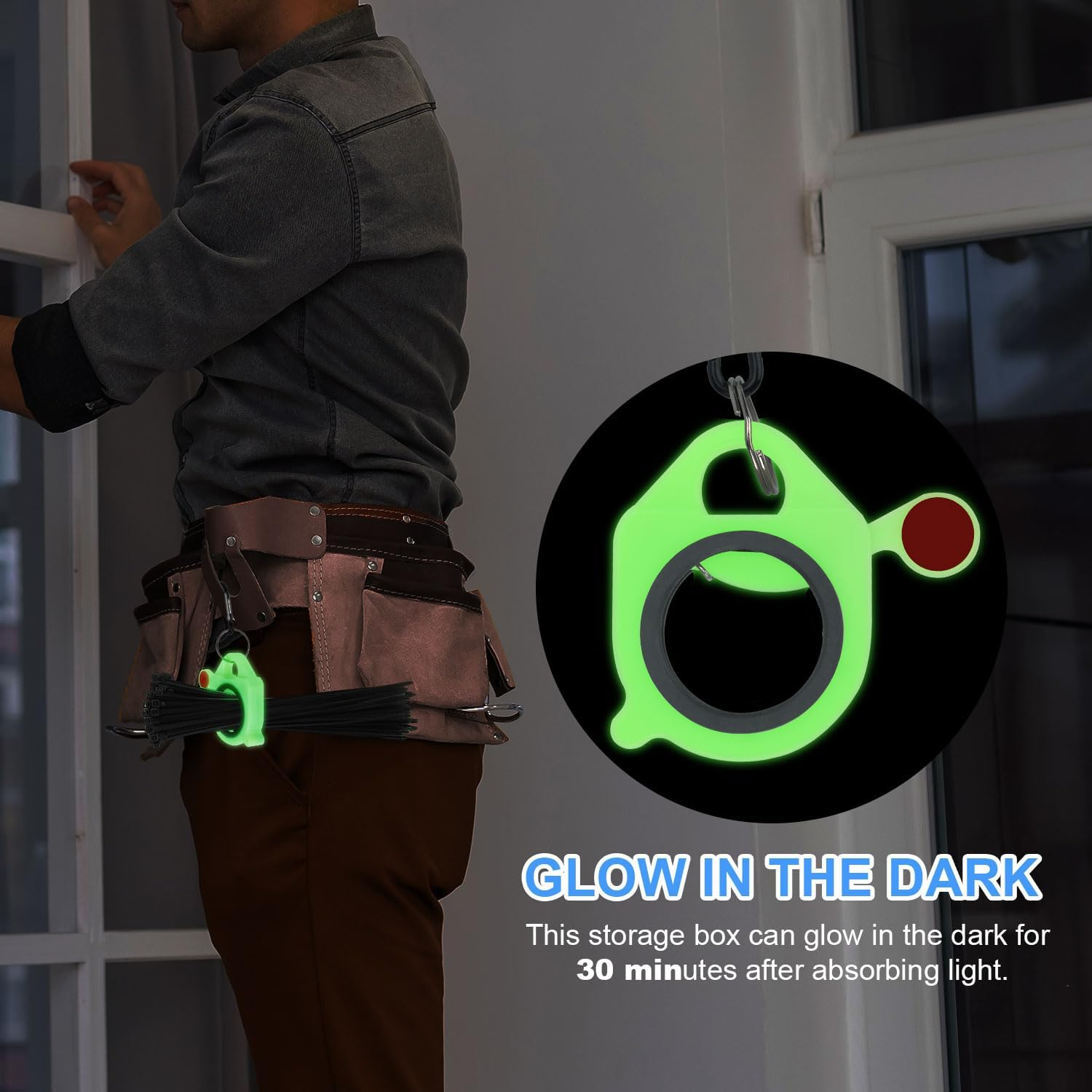 5Pcs Zip Tie Organizer, Premium Plastic Ziptie Holder Lightweight and Reusable Cable Tie Holder Tightener Keeper Bracket Tool for Easy Management and Storage image number 6