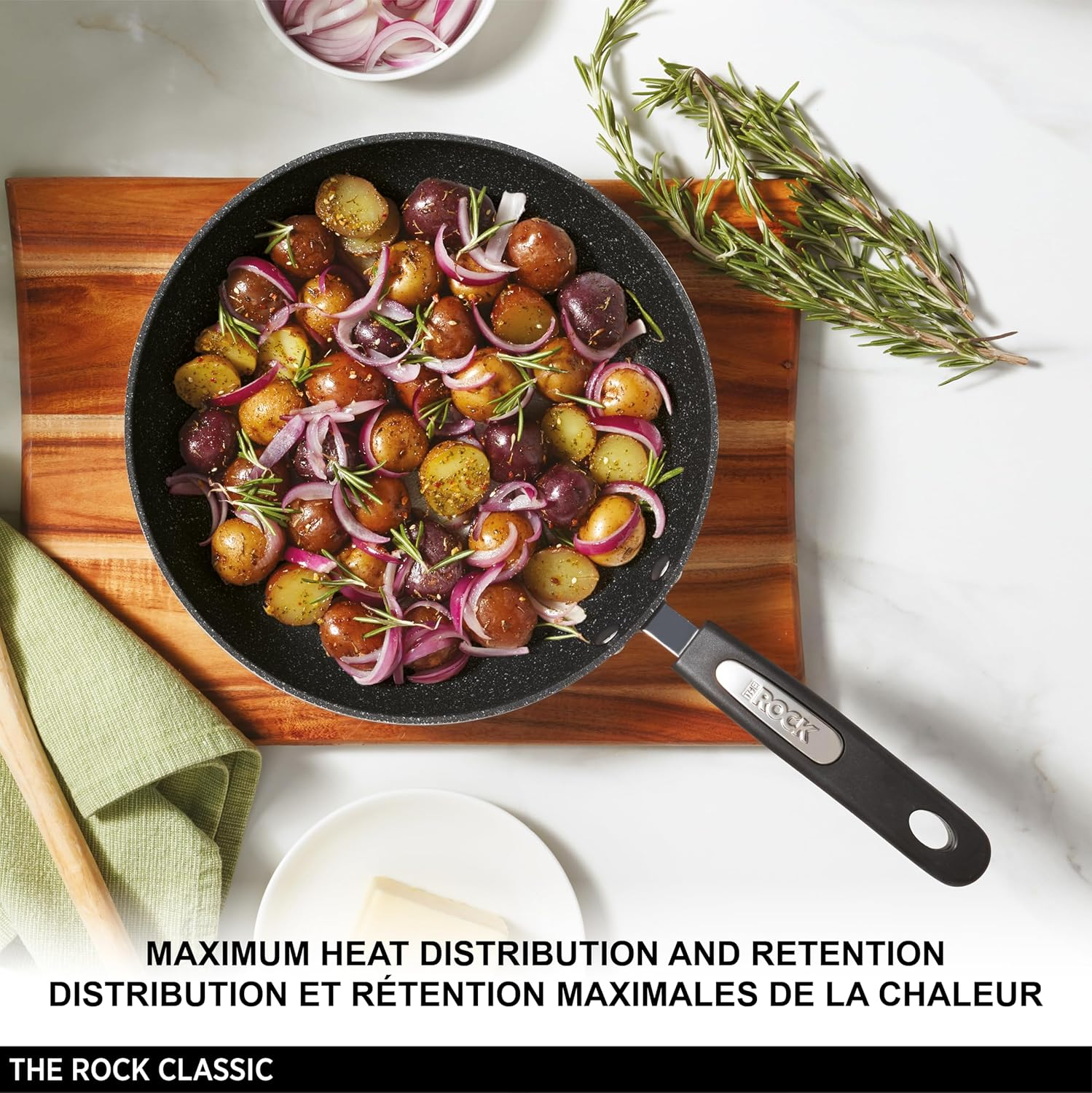 Starfrit the Rock by 8" Fry Pan with Bakelite Handle, Black image number 1