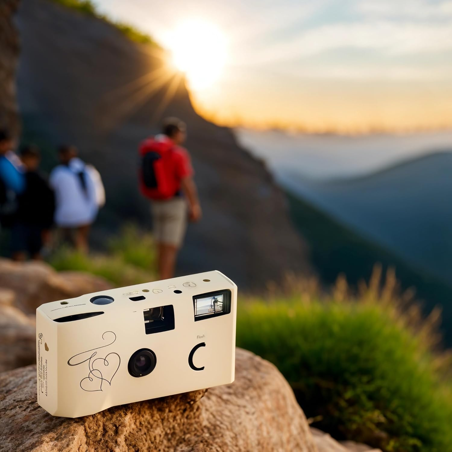 Weddingstar Disposable Camera with Flash - Single Use 35Mm Film Camera for Wedding or Party Favors - Gold Enchanted Hearts (10 Pack) image number 3