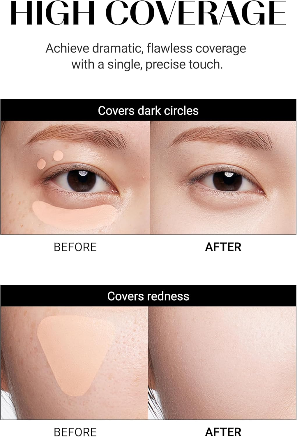 (3 Colors(1, 1.5, 2)/Set) - [The SAEM] Cover Perfection Tip Concealer SPF28 PA++ 6.5G - 3 Colours Set image number 4