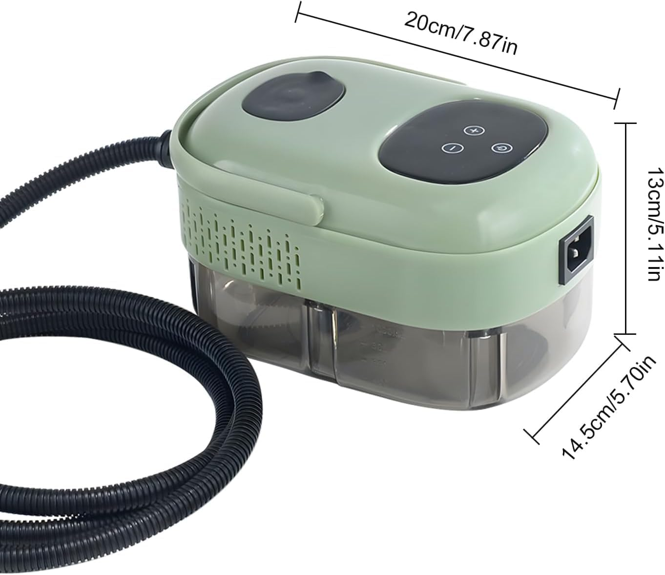 Loxiia Handle Steam Cleaner with 4Pcs Accessories - 2500W High Powerful, 6-Grade Adjustment, 1L Water Tank, Multi-Purpose High Pressure Steam Cleaner for Kitchen, Floor, Bathroom, Window, Car - 4Pcs Green image number 2