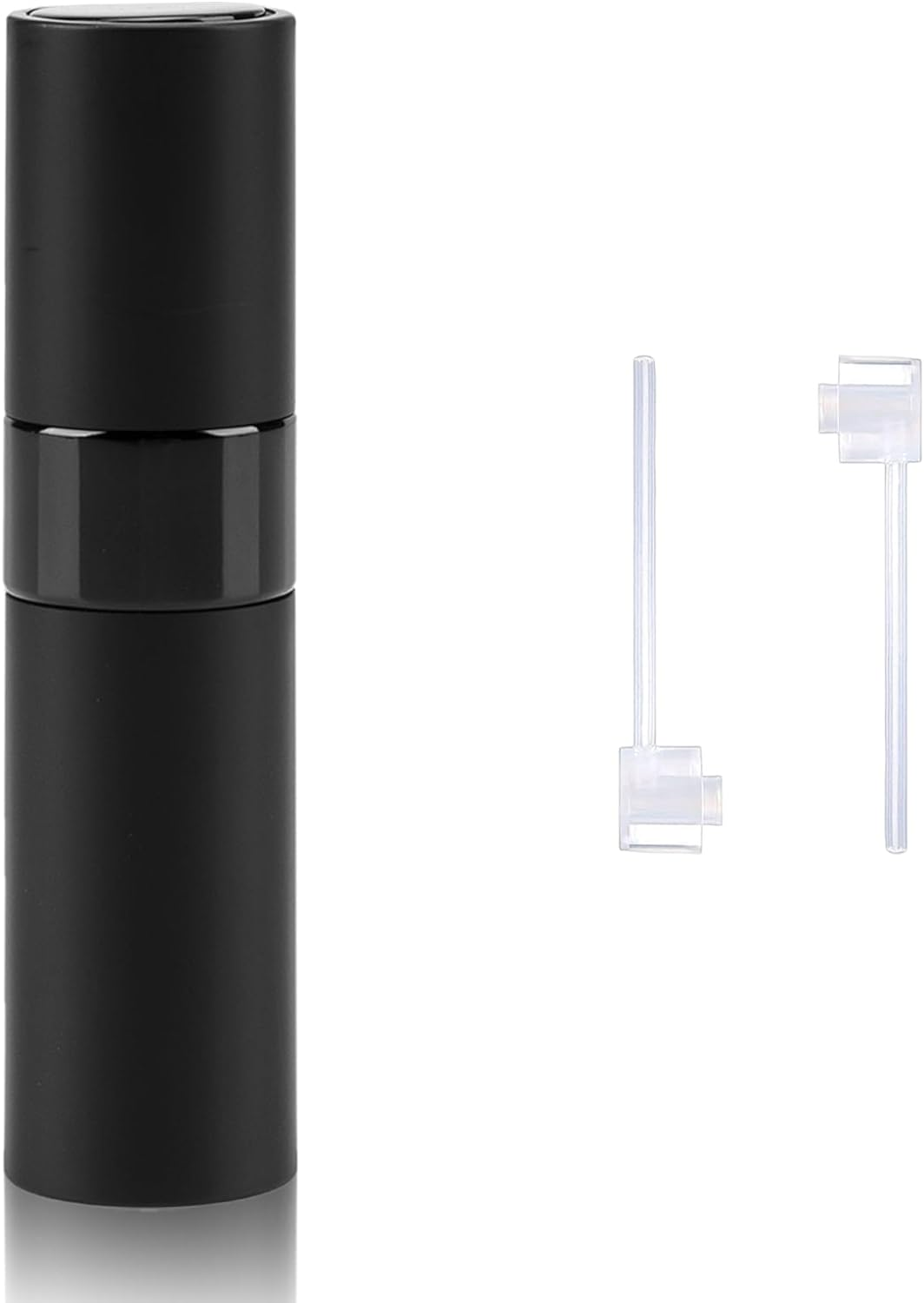 YUNAI 1Pcs Perfume Atomizer Refillable Bottles, 8Ml Portable Mini Spray Travel Bottle, Easy to Refill Glass Inner Empty Atomizer Bottle for Outgoing and Travel(Black) image number 3