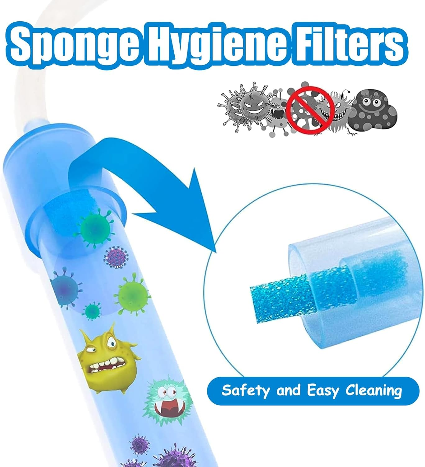 Nasal Aspirator Hygiene Filters 100PCS, Replacement for Nosefrida Nasal Aspirator Filters Safe Environmental, BPA, Phthalate & Latex-Free (100 Count +Tweezer) image number 4