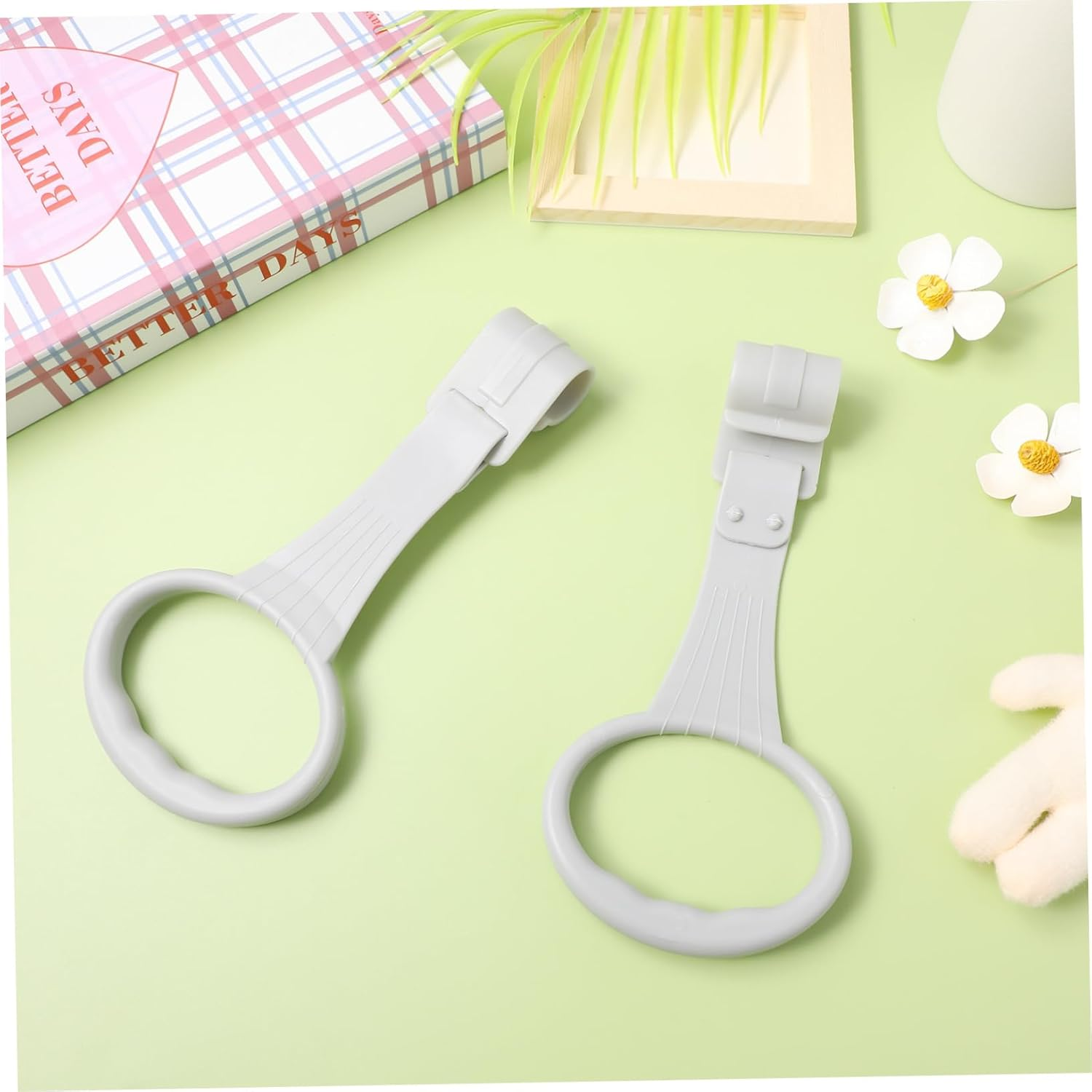 JOINPAYA 1Pair Portable Stand up Boy Girl Pull up Exercise Assistant for Walking Lightweight Travel-Friendly Boy Girl Support Safe Grasping Bar for Crib Use Bright Colors for Engaging Play image number 3