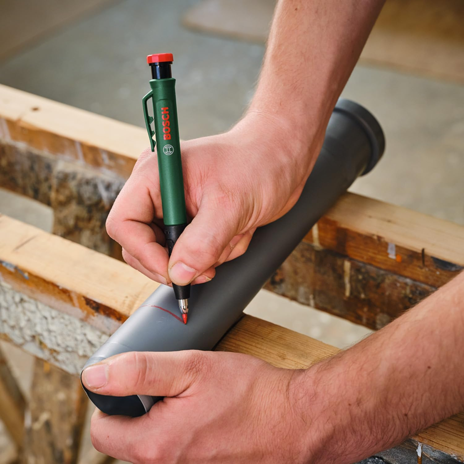 Bosch Graphite Multicolor Leads 6-Piece (Accessories for Deep Hole Marker Pencil; 2X Red, 2X Yellow; 2X Graphite HB; 2.8Mm; Storage Case) image number 2