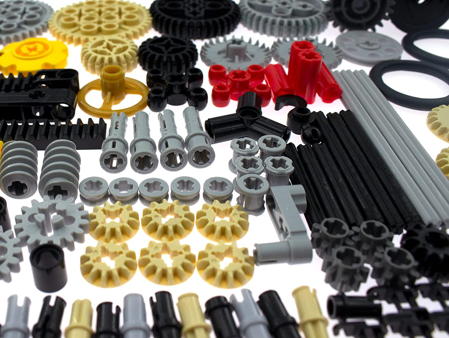 Technical Parts for  Kits Gear Pin Liftarm Beam Axle Panel Car Building Blocks Sets 136PCS Random Color image number 2