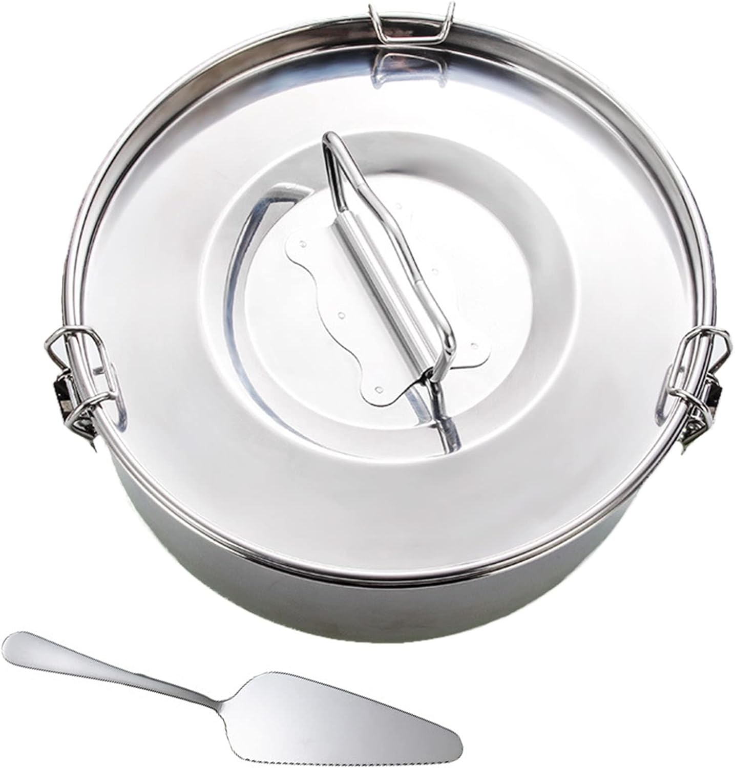 Stainless Steel Flan Mold 1.6QT for Instant Pot 6QT, Silver Molde Para Flan Maker image number 3