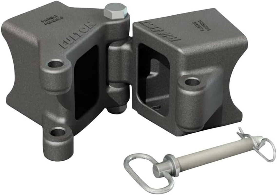 Fulton HDPW330300 Fold-Away&trade; Hinge Kit, Weld On, 5,000 Lbs. Capacity, 3 In. X 3 In. image number 1