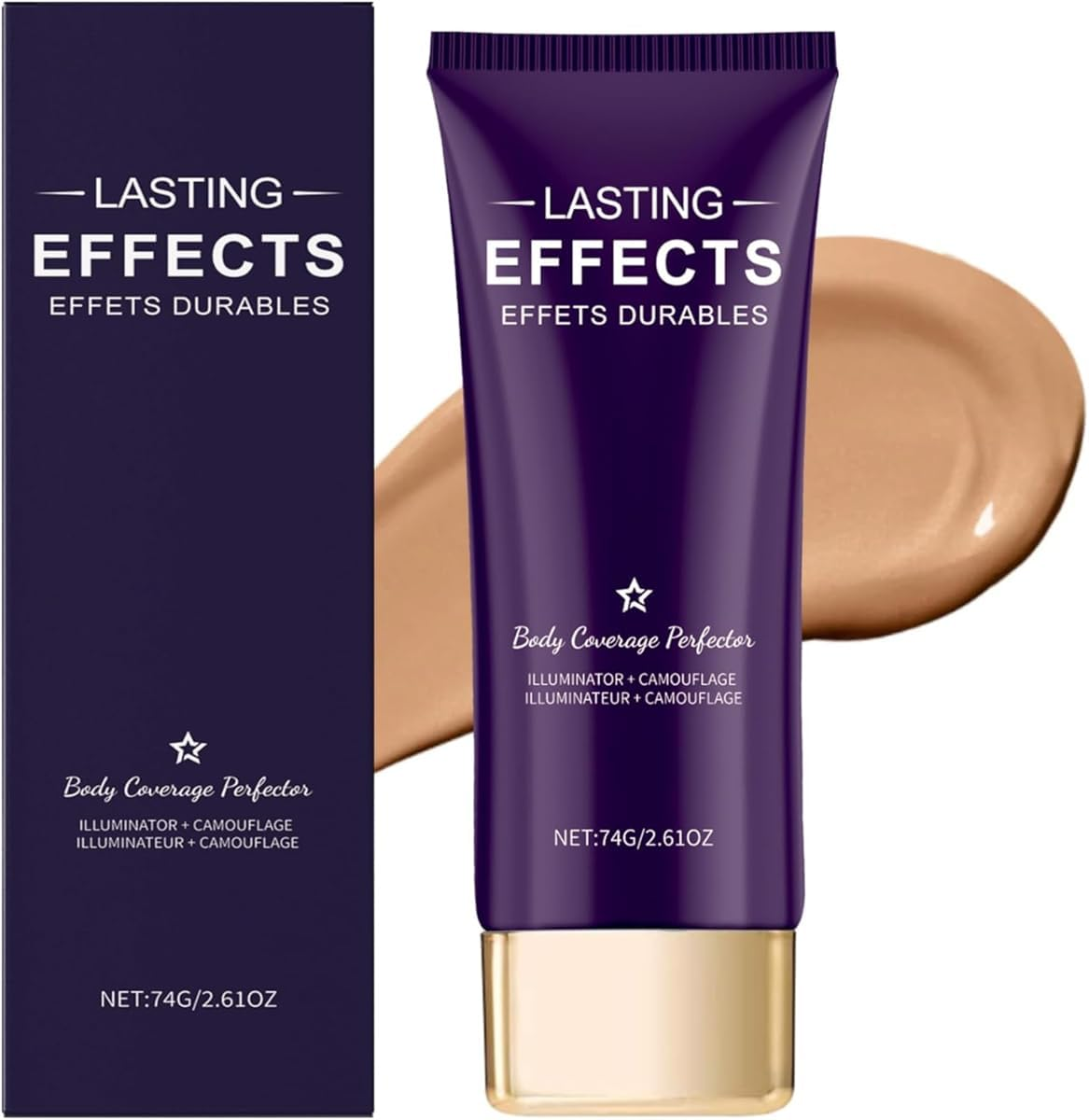 Beauty Body Coverage Perfector, All over Complexion Perfector, Waterproof Tattoo Cover up Makeup, Long-Lasting Natural Gloss Body Concealer (Natural)